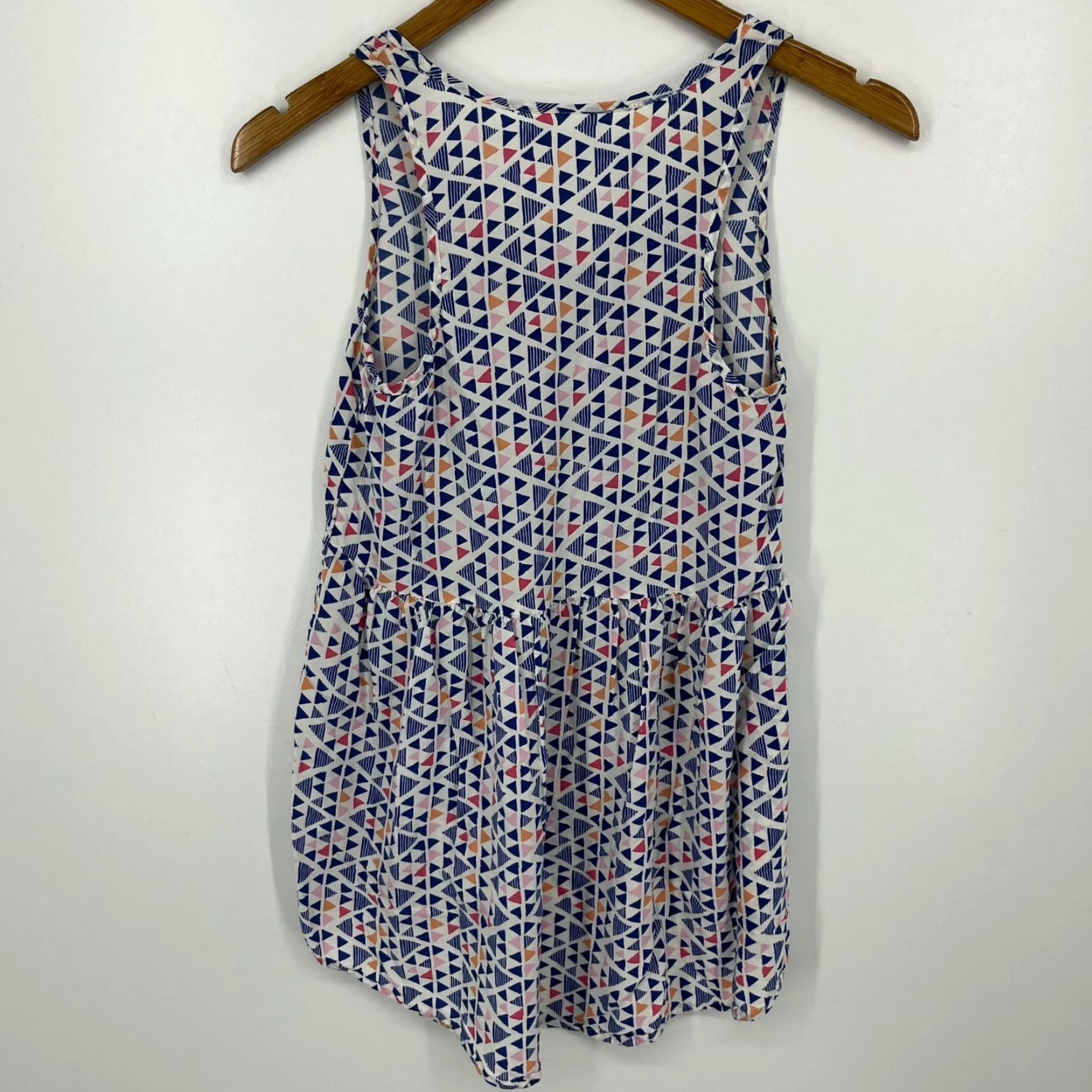 Vintage BP Tank Top Women’s Size S Blue Sleeveless Geometric Print Viscose Size S / US 4 / IT 40 - 5 Thumbnail