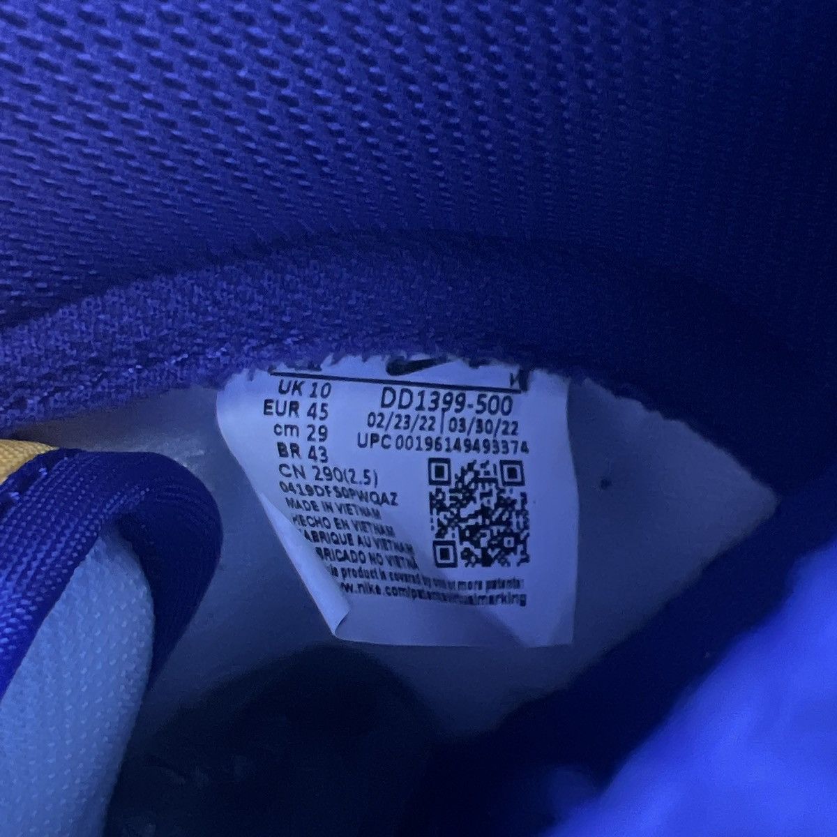 Nike Nike dunk high lakers Size US 11 / EU 44 - 9 Thumbnail