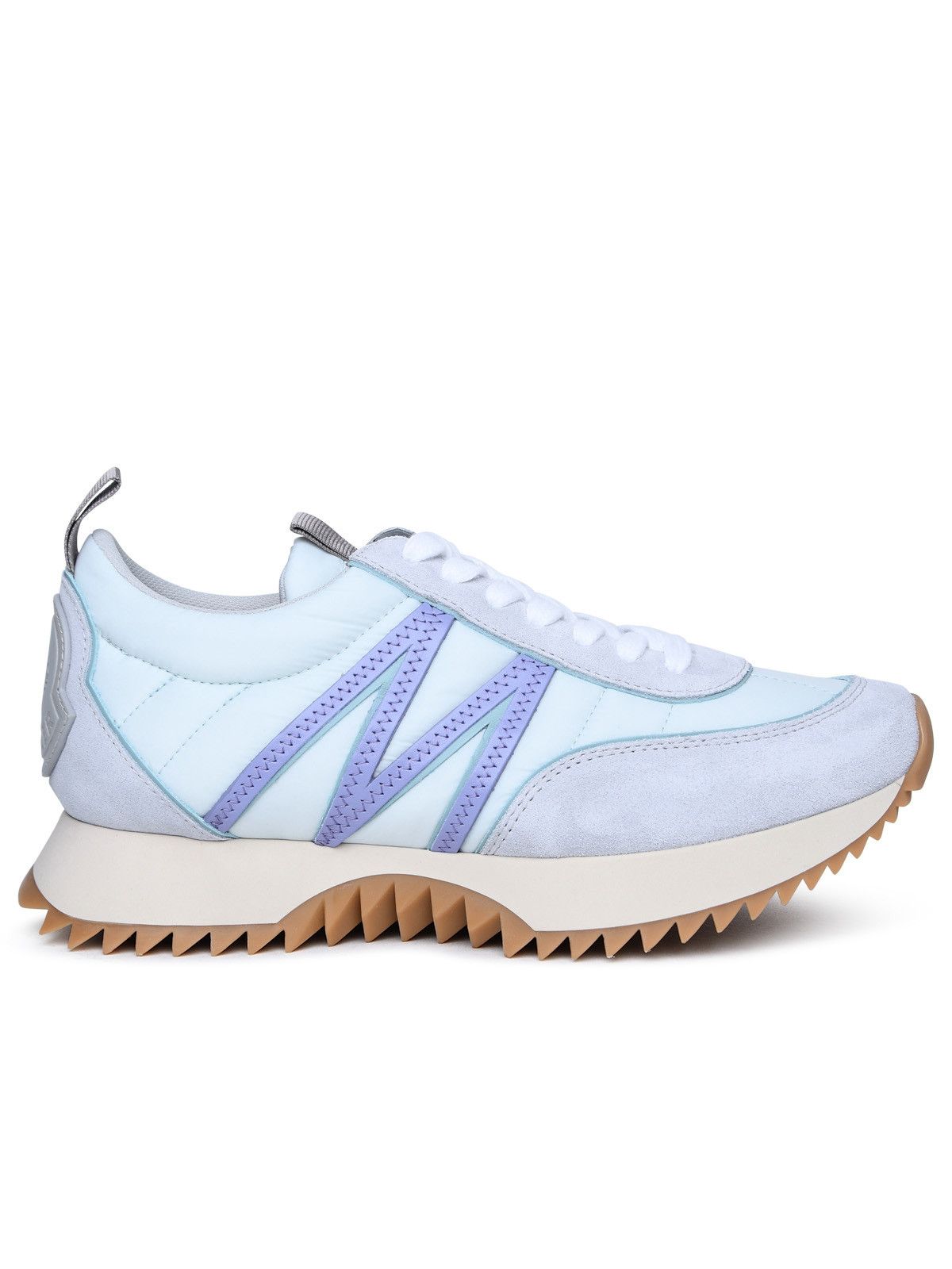 image of Moncler 'pacey' Sneakers In Light Blue Polyamide, Women's (Size 9)