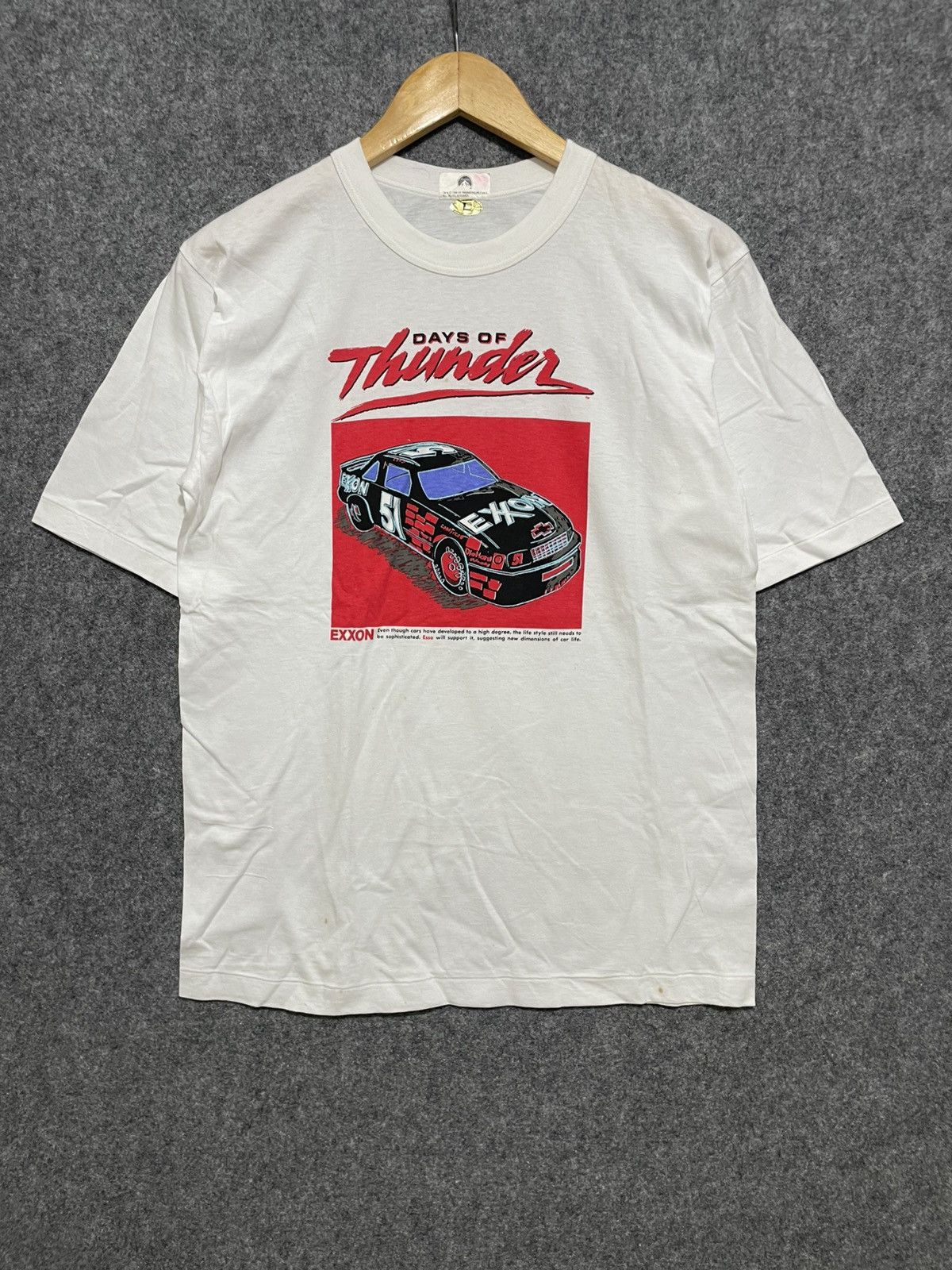 Vintage Vintage 90s Days of Thunder Movie Promo T-Shirt Size US L / EU 52-54 / 3 - 1 Thumbnail
