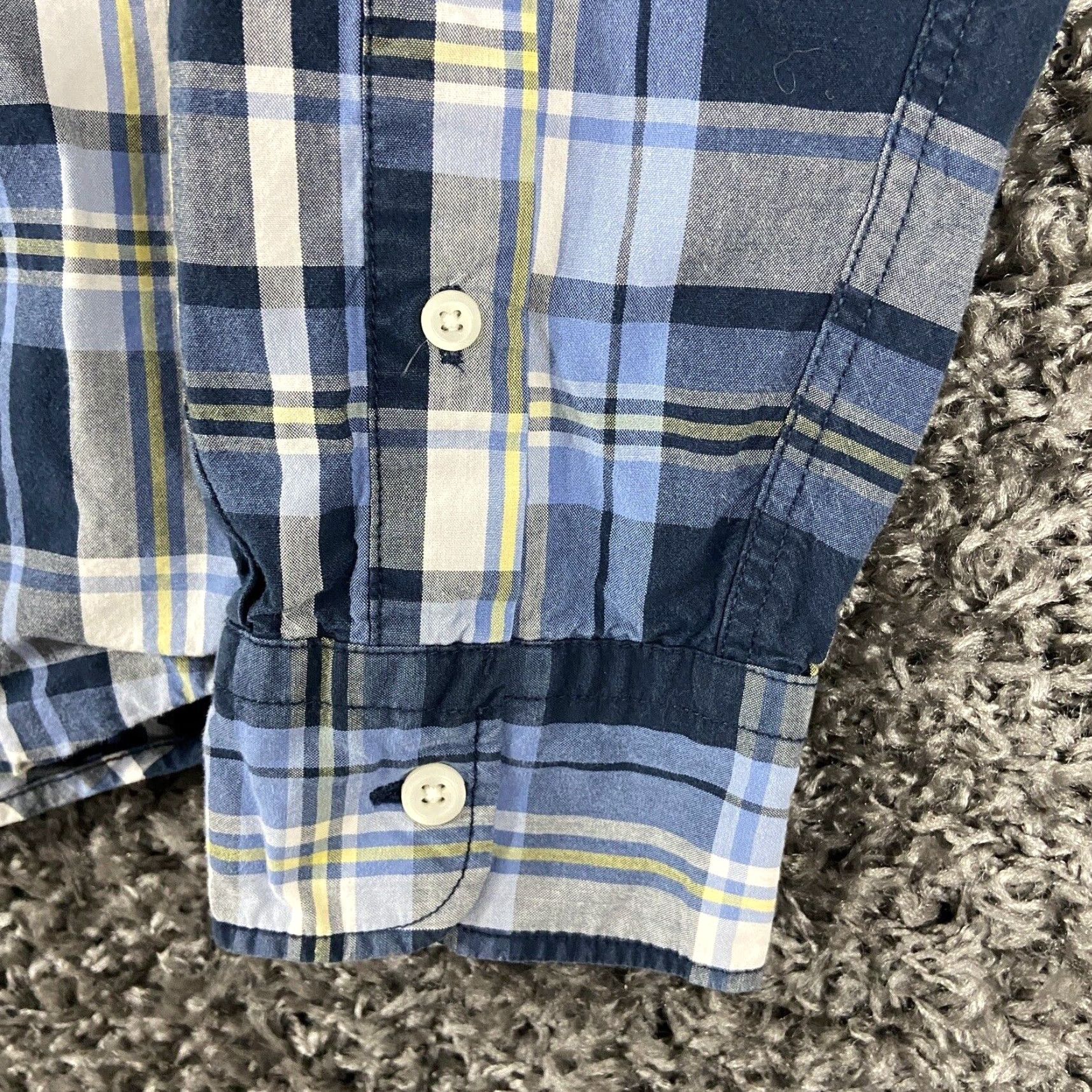 American Eagle Outfitters American Eagle Shirt Men S Long Sleeve Plaid Blue Multicolor Size US S / EU 44-46 / 1 - 3 Thumbnail