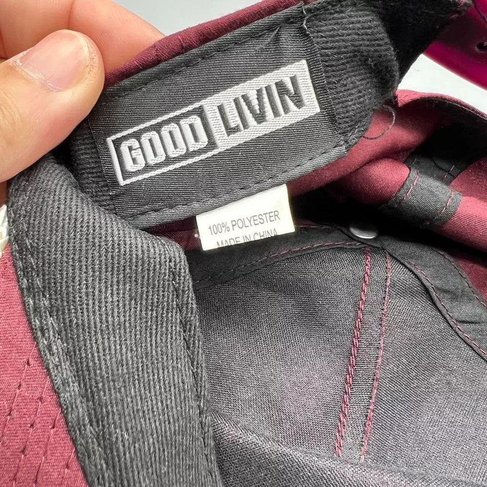 Other Good Livin Hat Men Red Black Skate Snap Back Cap Size ONE SIZE - 7 Thumbnail