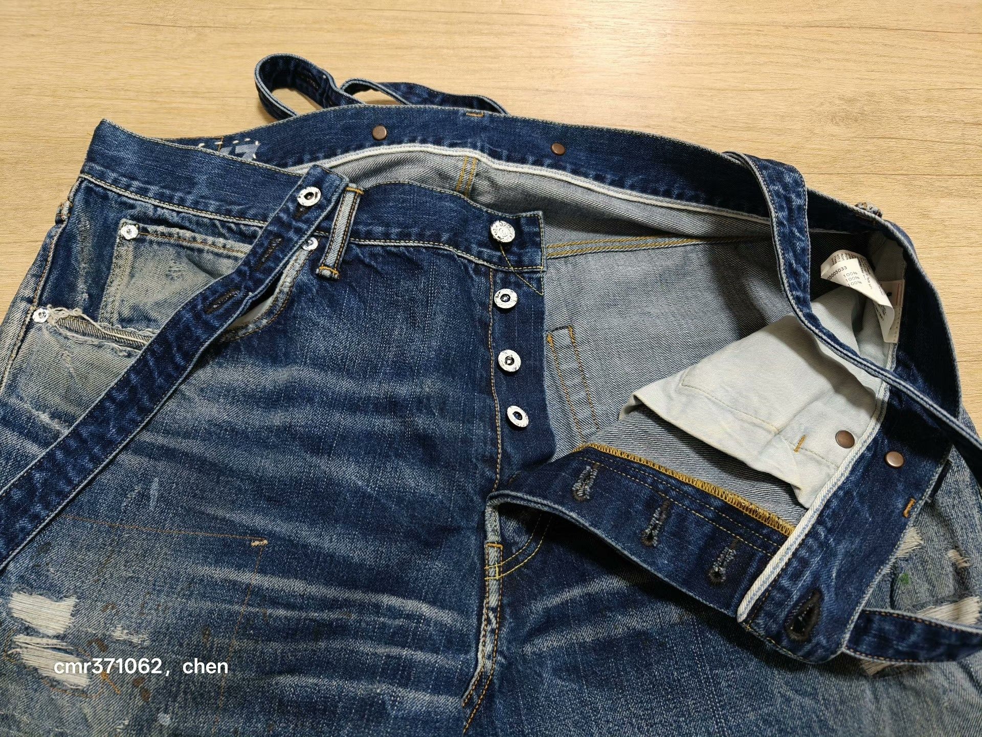 Visvim visvim TRAVAILLER BRACES DRY DENIM-7 Size US 26 / EU 42 - 4 Thumbnail
