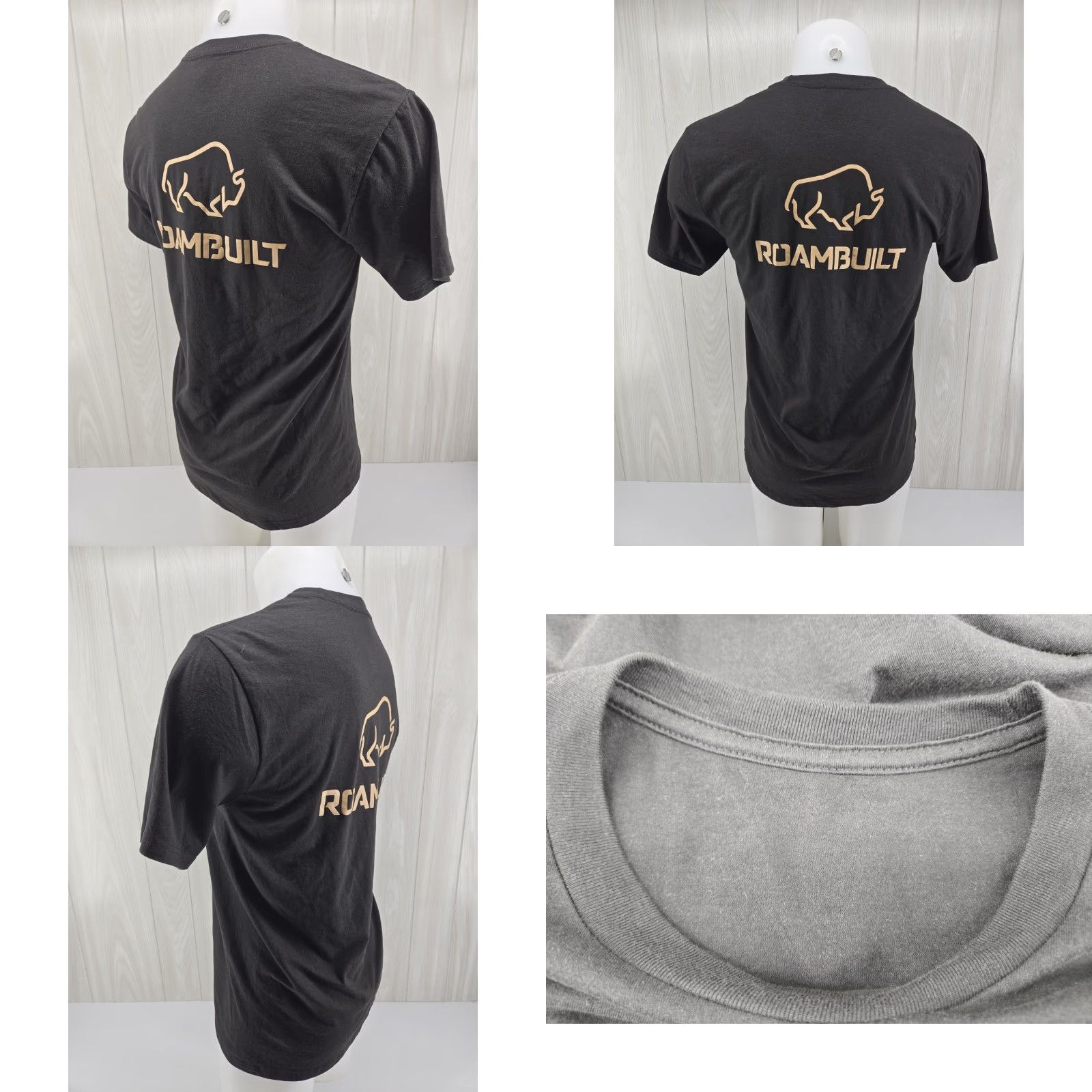 Vintage Roambuilt Mens T Shirt Black Size Medium Size US M / EU 48-50 / 2 - 8 Thumbnail