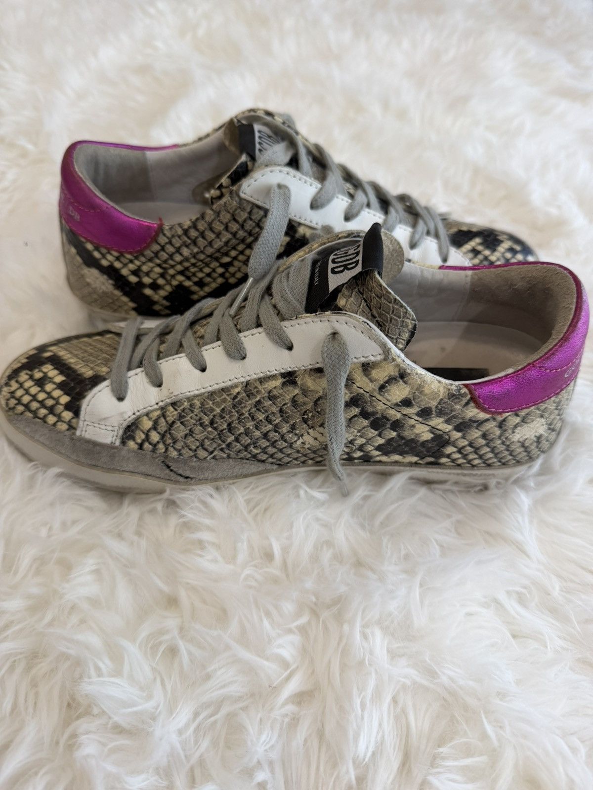 Golden Goose Golden Goose Superstar "Natural Snake Print" Size US 5 / IT 35 - 3 Thumbnail