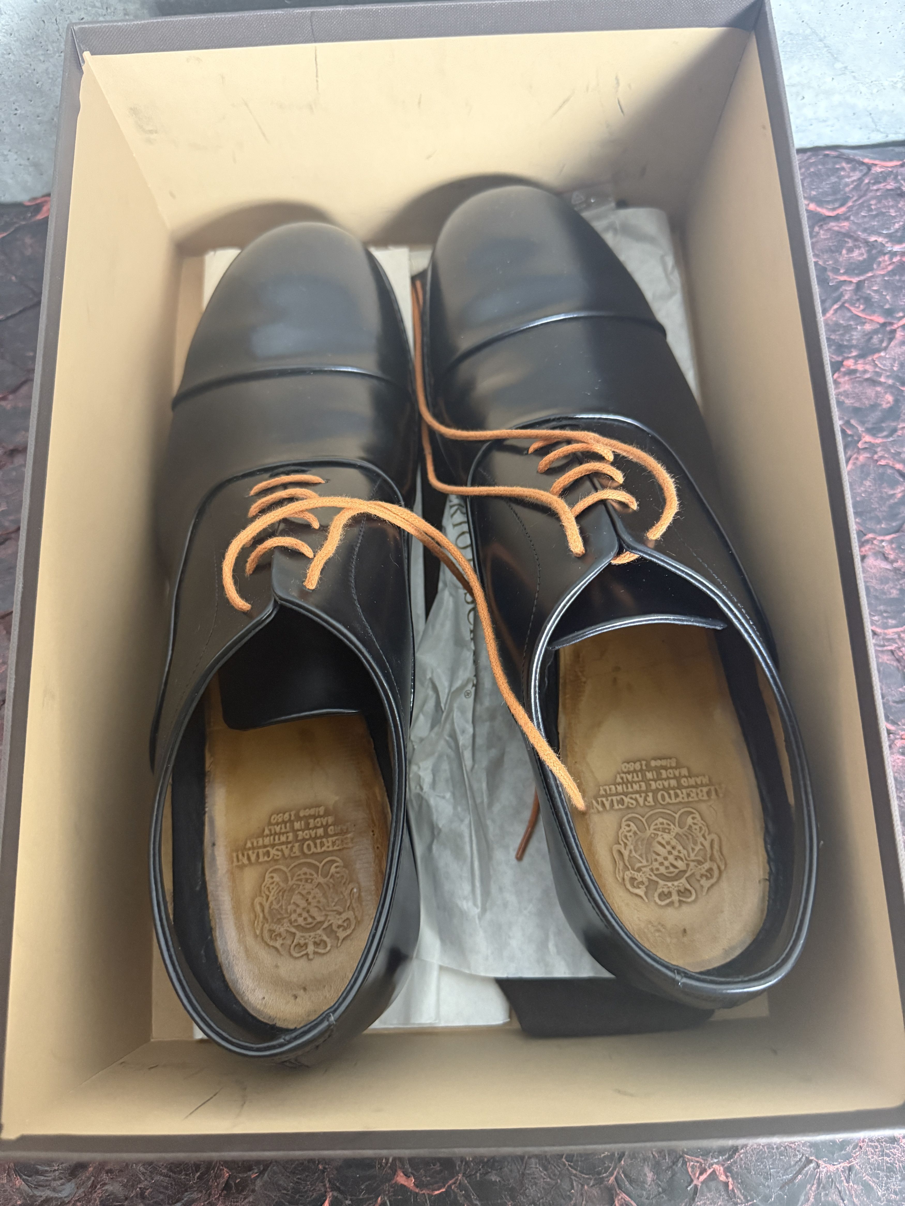 Alberto Fasciani Alberto Fasciani Torres Ron Nero Leather Oxfords Size US 12 / EU 45 - 10 Thumbnail