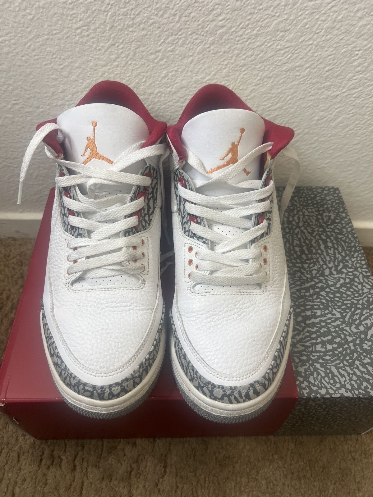 Jordan Brand Jordan 3 “Cardinal” Size US 11 / EU 44 - 7 Thumbnail