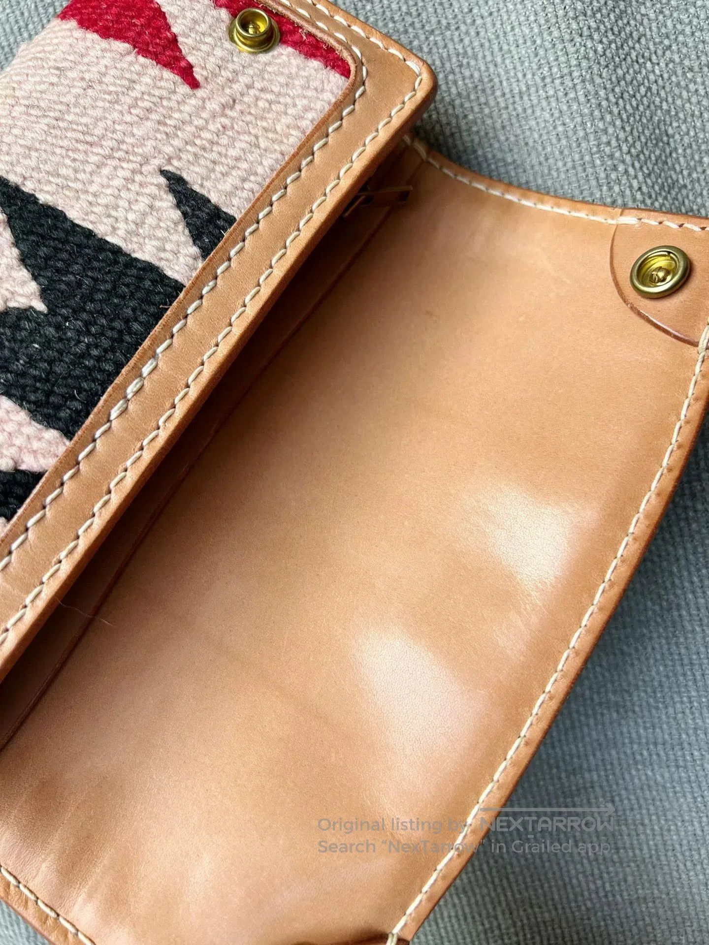 Japanese Brand Long Wallet with Navajo Blanket Design. Size ONE SIZE - 7 Thumbnail