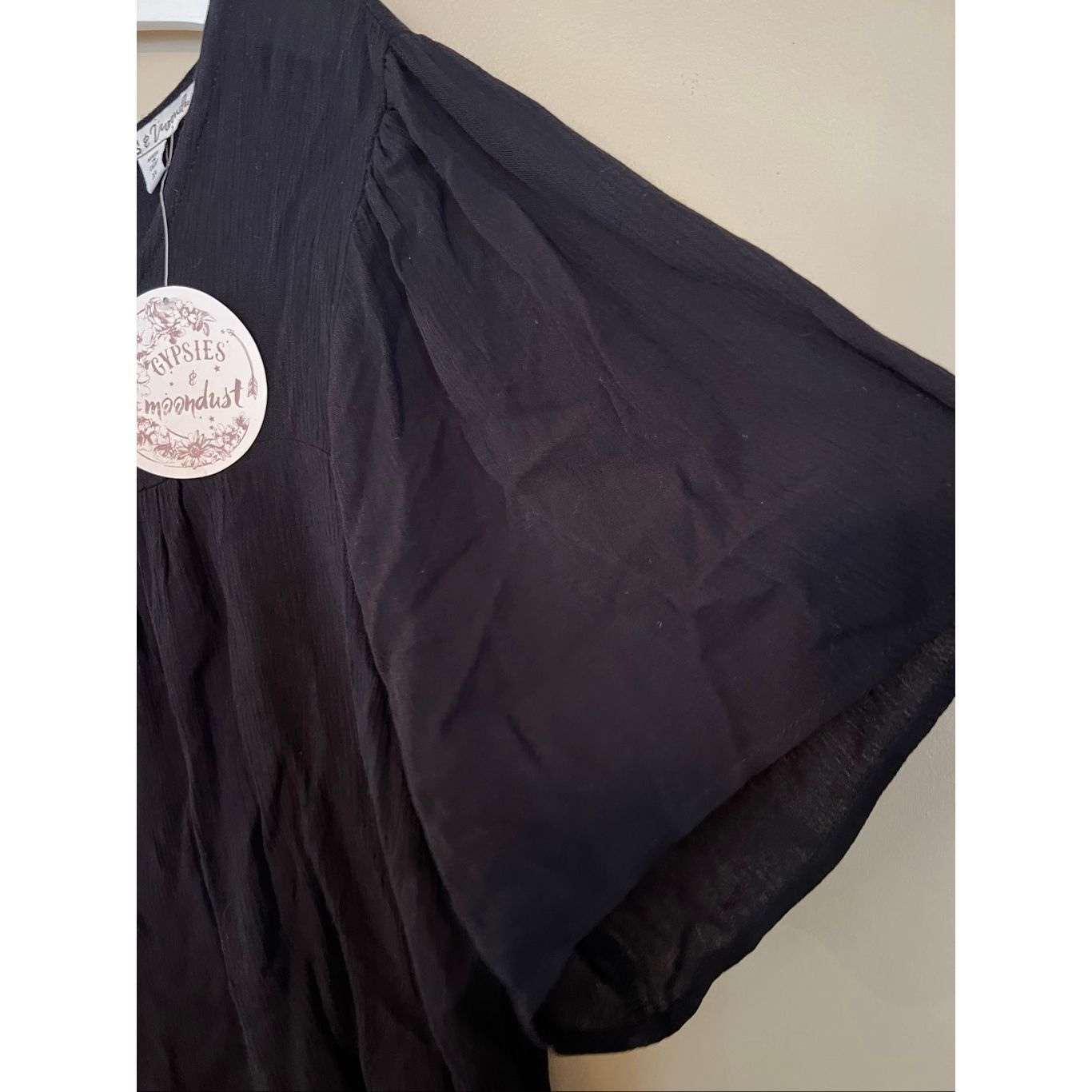 Other Gypsies & Moondust Black Top Woman’s Size XL NEW Size XL / US 12-14 / IT 48-50 - 6 Thumbnail