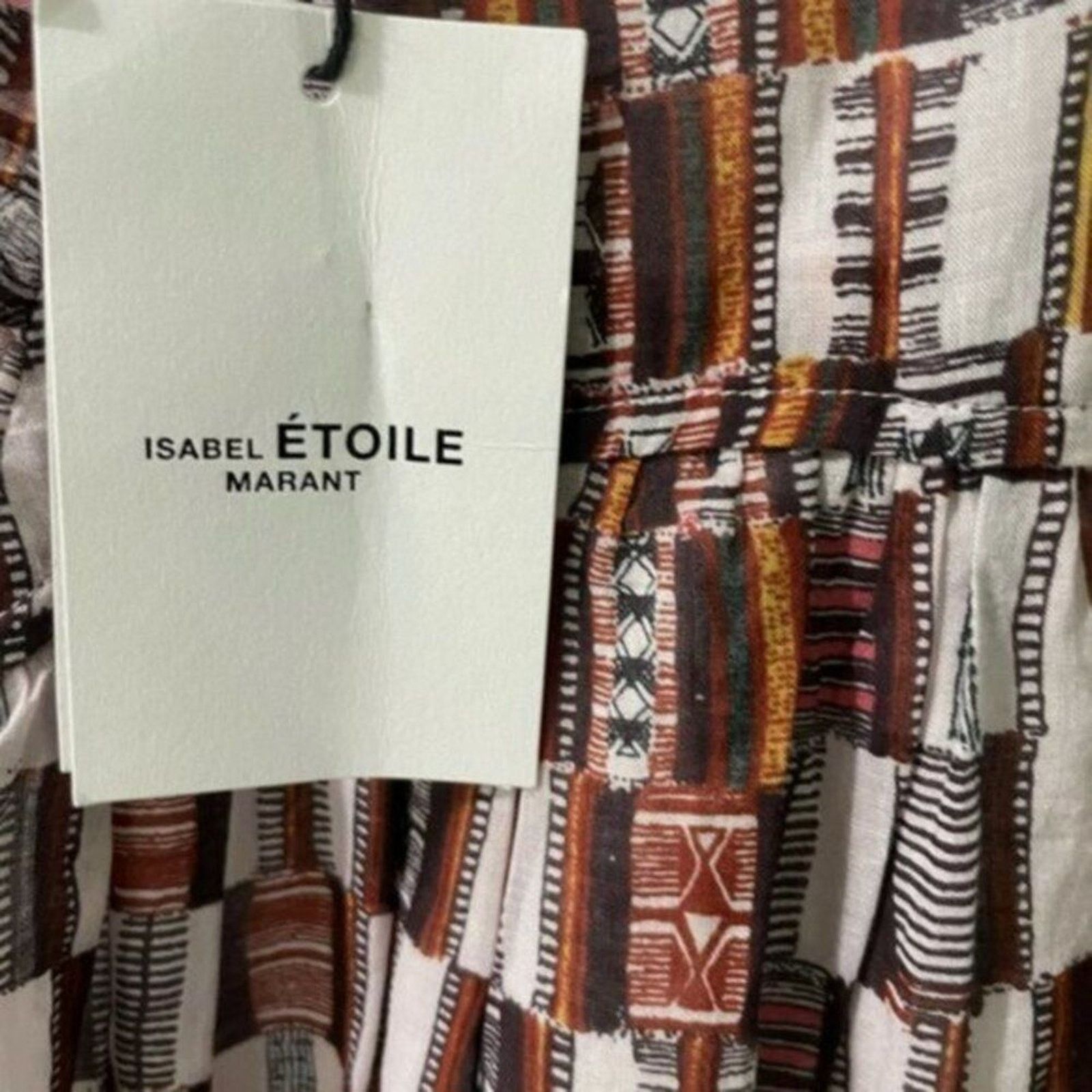 Isabel Marant Isabel Marant checked one piece brown and white size 8 Size 28" / US 6 / IT 42 - 6 Thumbnail