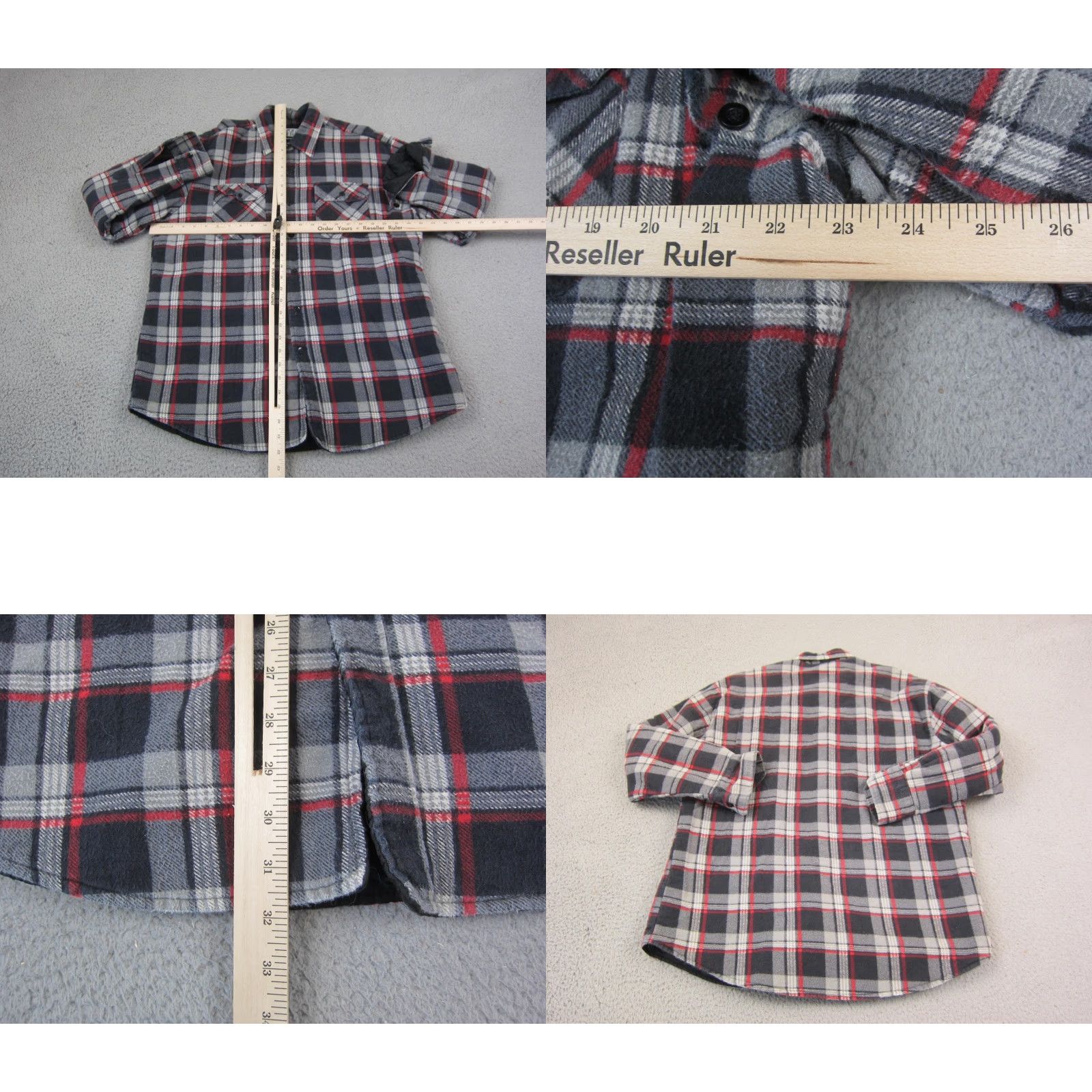 Wrangler VINTAGE Wrangler Shirt Mens L Black Plaid Quilted Lined Flannel Button-Up Top Size US L / EU 52-54 / 3 - 8 Thumbnail