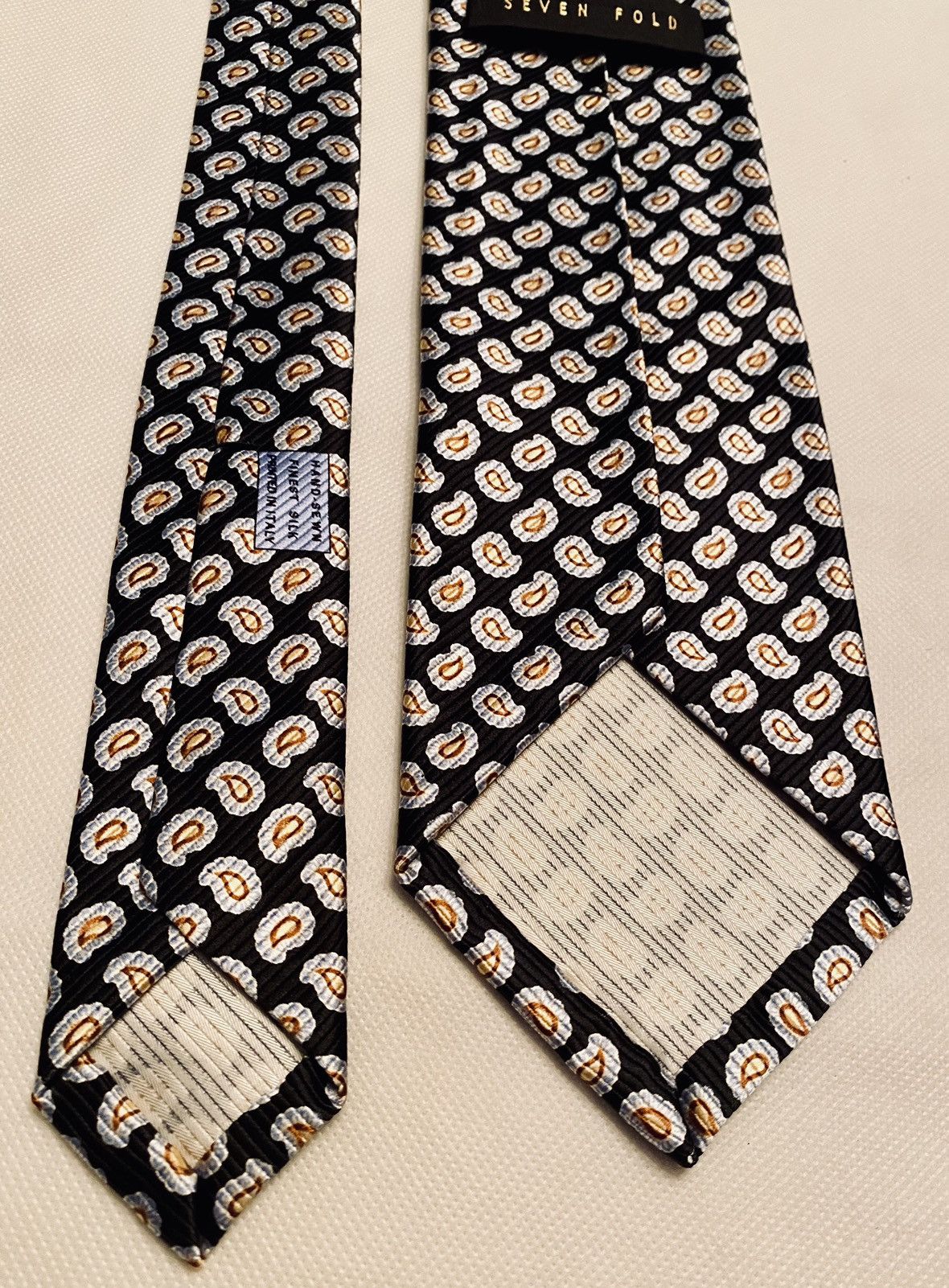Robert Talbott Robert Talbott 🇺🇸 Carmel LE Navy seven fold tie #33 of 40 NWT Size ONE SIZE - 3 Thumbnail