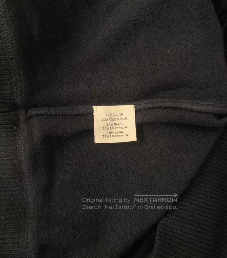 Hermes Hermes Cashmere sweater knitted sweater, blue-gray color, Size US L / EU 52-54 / 3 - 4 Thumbnail