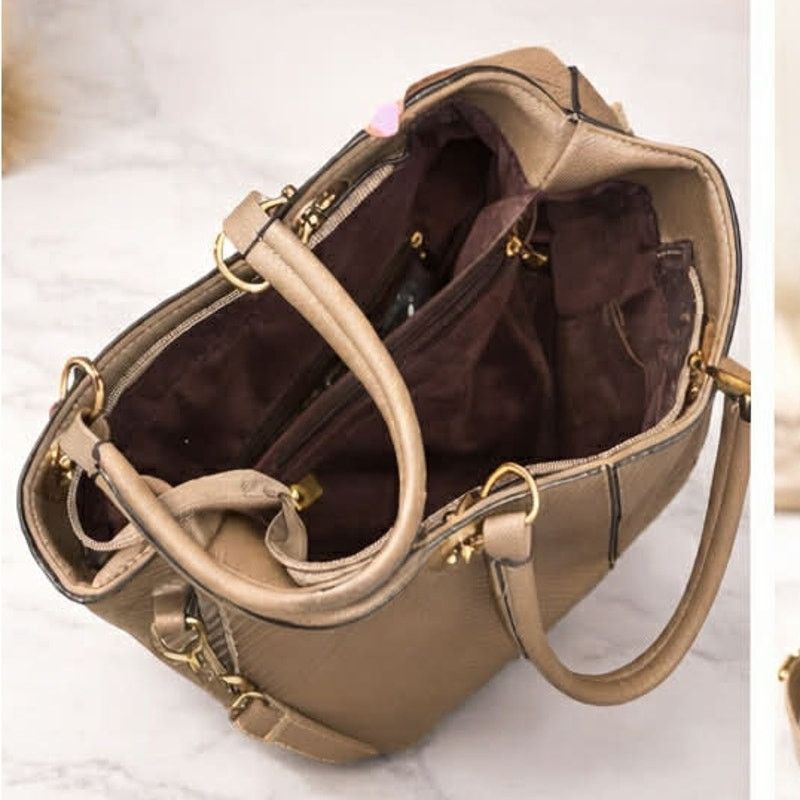 Other Danbaoly Tan Pebbled Crossbody Satchel Handbag Tote Purse Size ONE SIZE - 5 Thumbnail