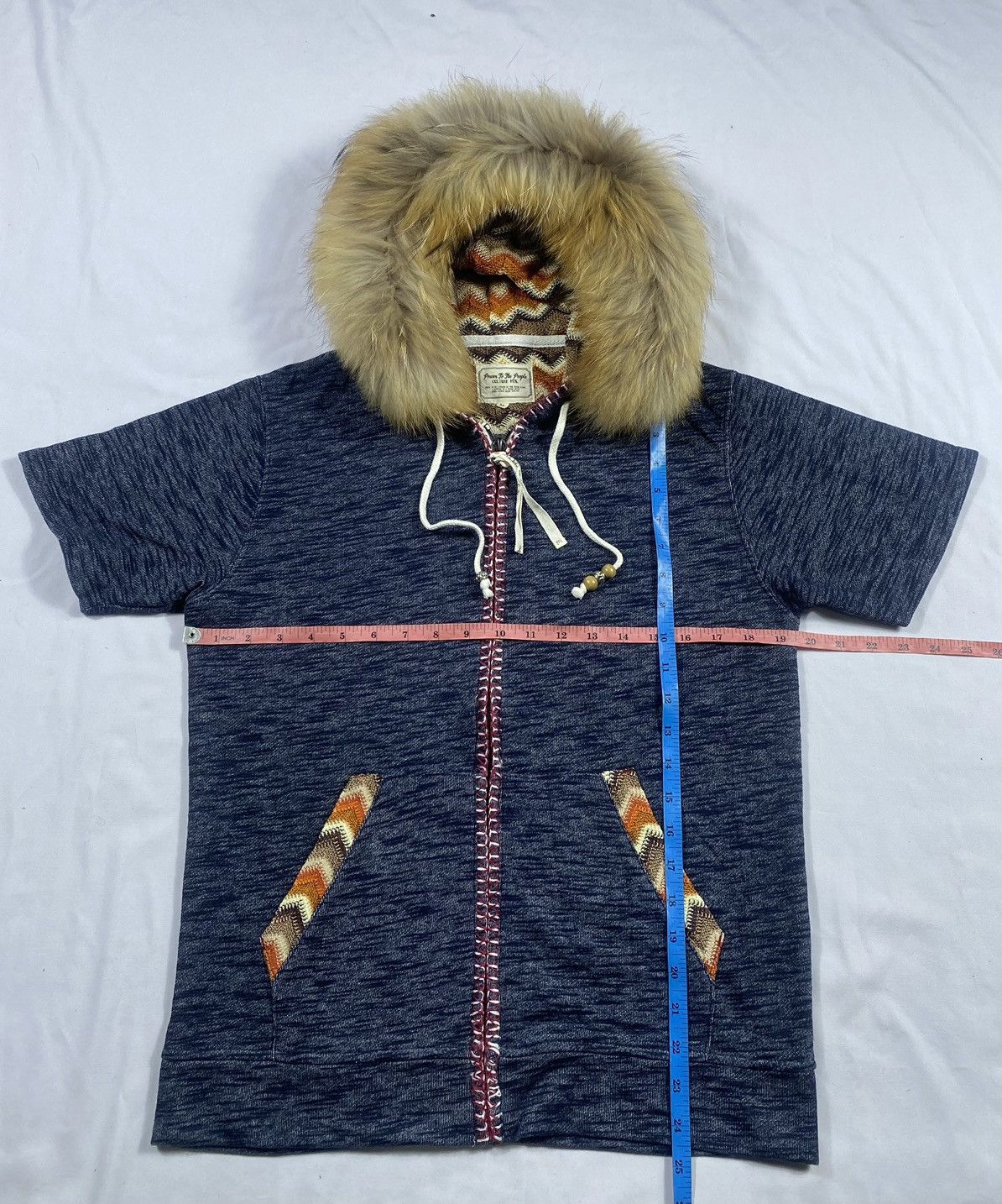 14th Addiction Japanese Power To The People zip fur hoodie short sleeve Size US M / EU 48-50 / 2 - 10 Thumbnail