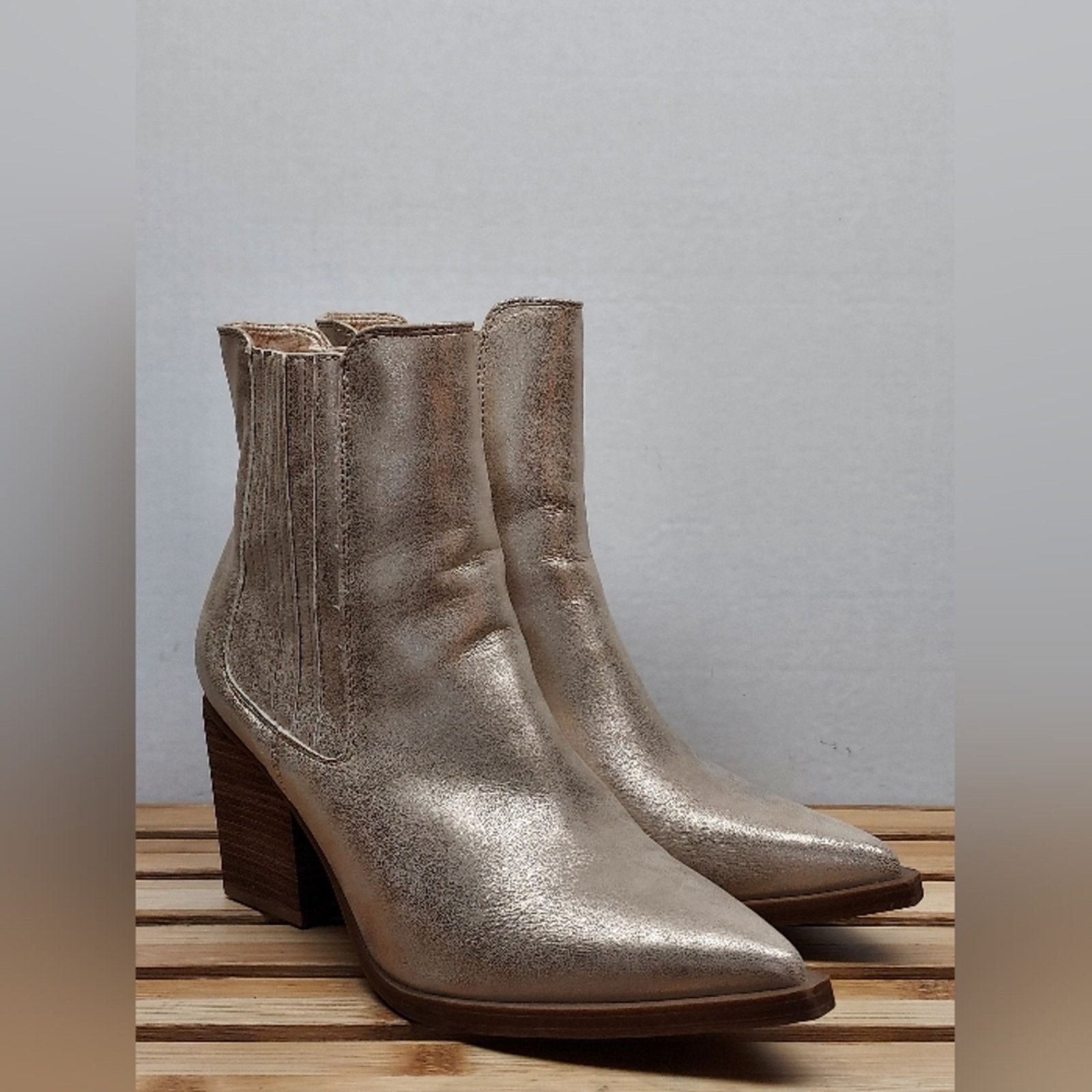 Other MIA Womens Prairie | Metallic | Heeled Western Boots Size 9 Size US 9 / IT 39 - 2 Thumbnail