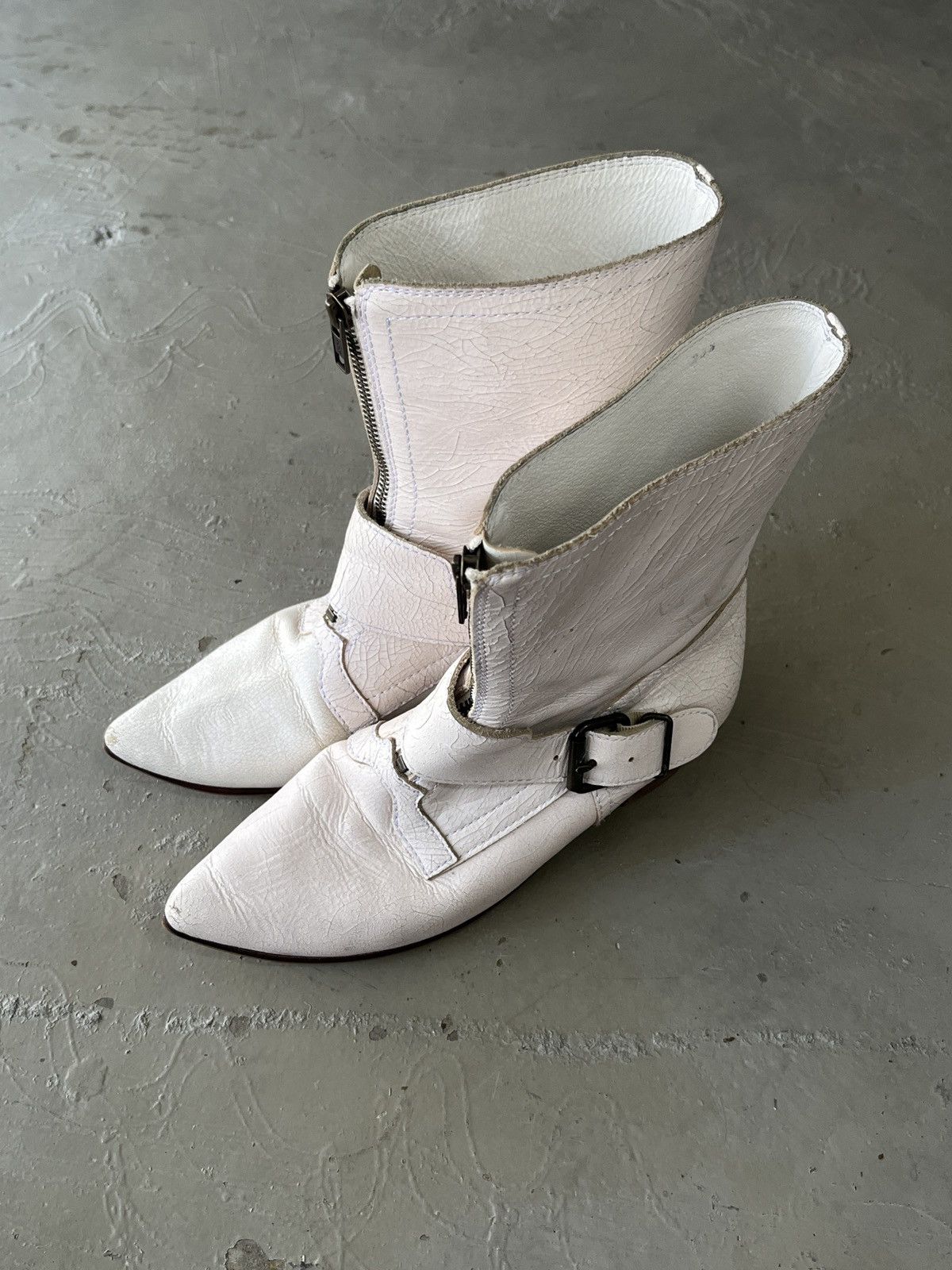 KMRii Issey Miyake Artisanal Margiela Style Leather Boots Size US 8.5 / IT 38.5 - 6 Thumbnail