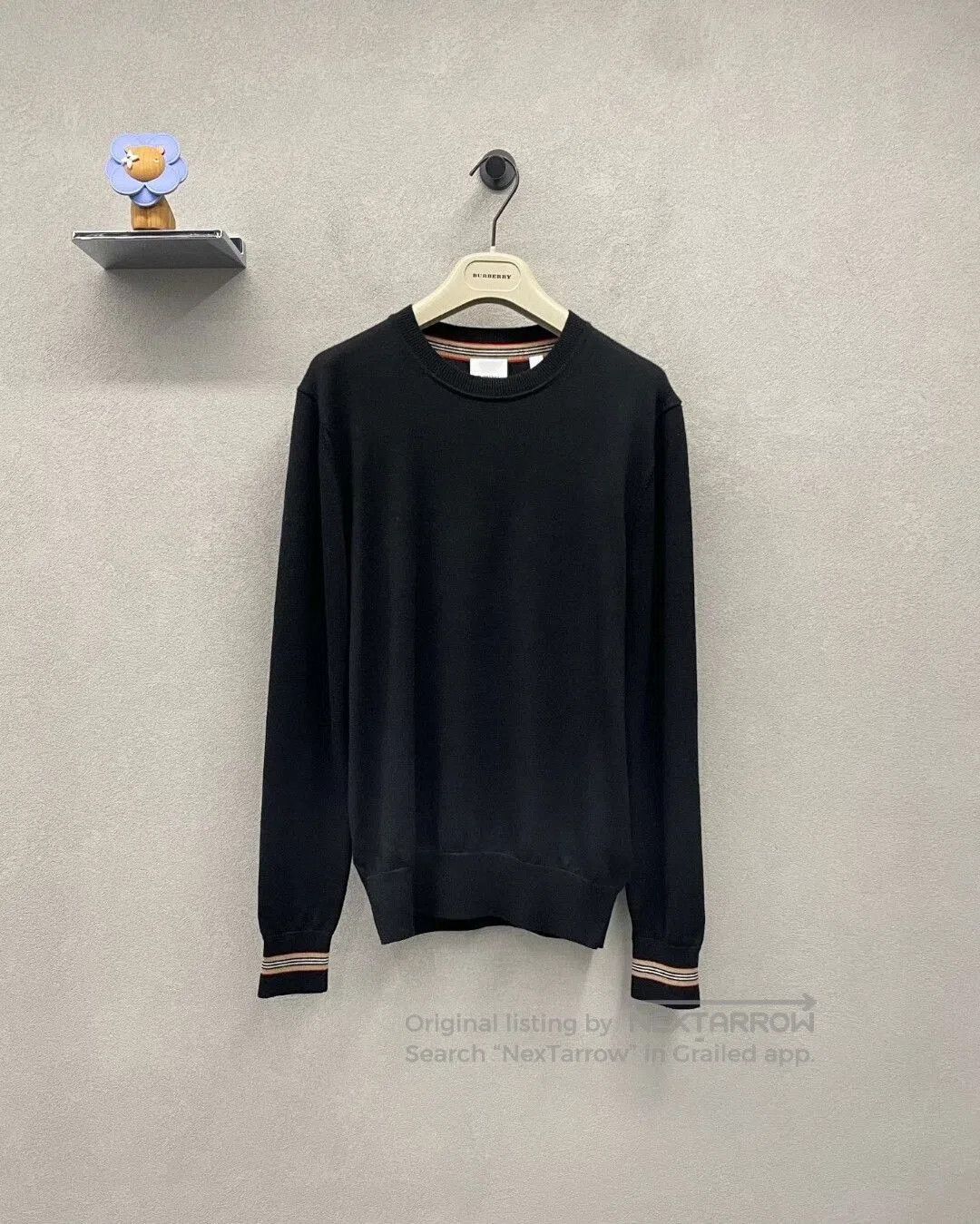 Burberry burberry black knitted top size 180/92A. Size US M / EU 48-50 / 2 - 1 Thumbnail