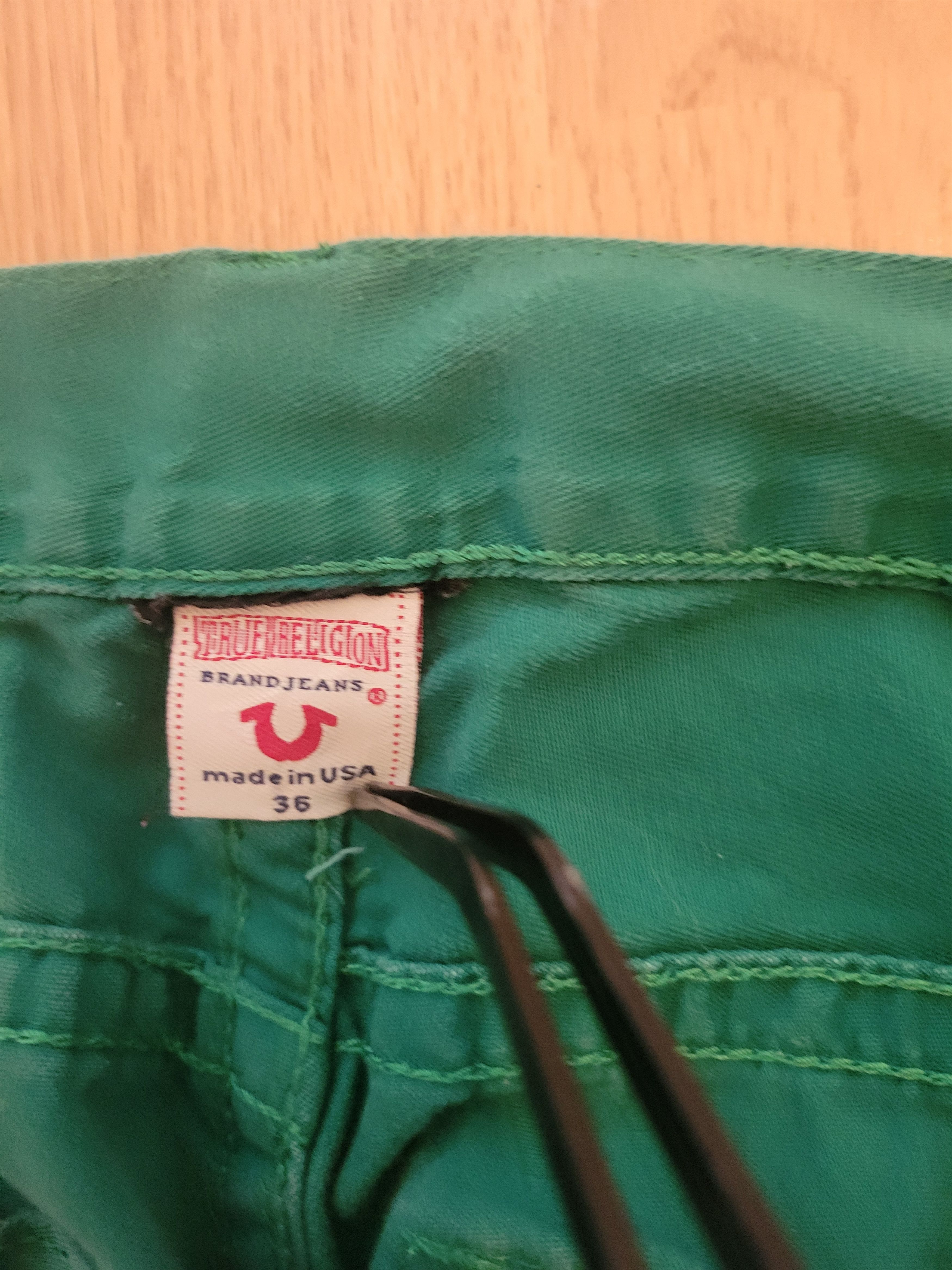 True Religion Green 90's True Religion Jeans Size US 36 / EU 52 - 5 Thumbnail