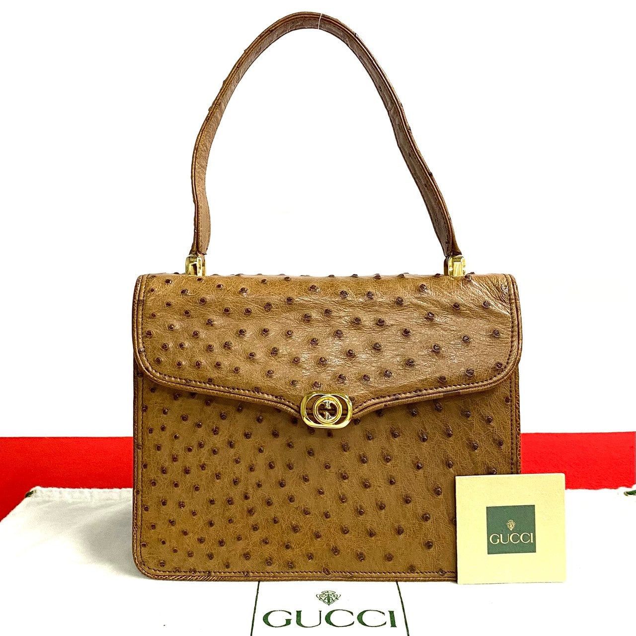 Gucci Gucci Handbag Brown Leather Size ONE SIZE - 1 Thumbnail