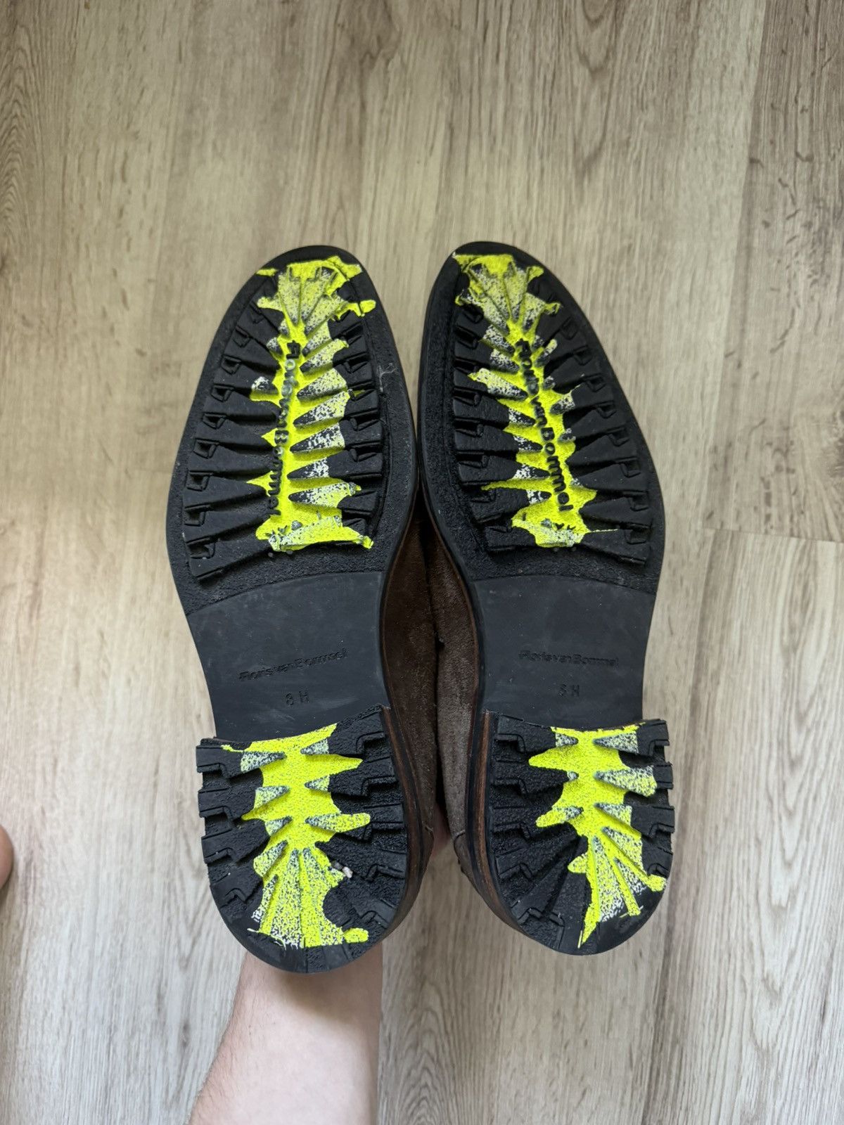 Floris van Bommel Floris van Bommel Suede Derby Shoes Neon Lug Sole 42 Size US 9 / EU 42 - 17 Thumbnail