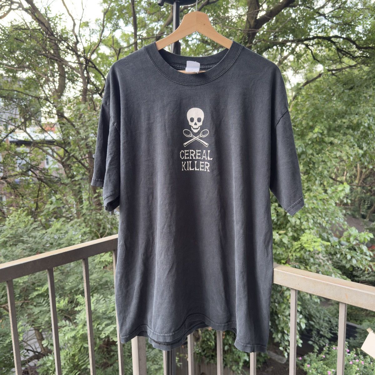 Vintage Cereal Killer Thrashed Faded Distressed Shirt ERD Grunge Size US XL / EU 56 / 4 - 3 Thumbnail