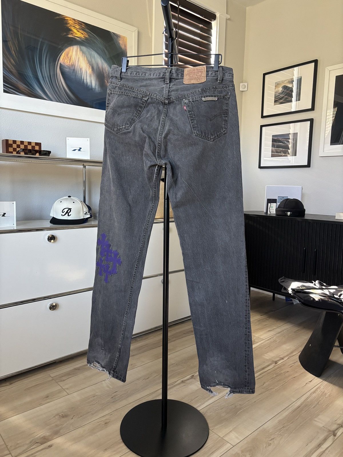 Chrome Hearts CHROME HEARTS PURPLE BARTS PATCH DENIM Size US 33 - 9 Thumbnail