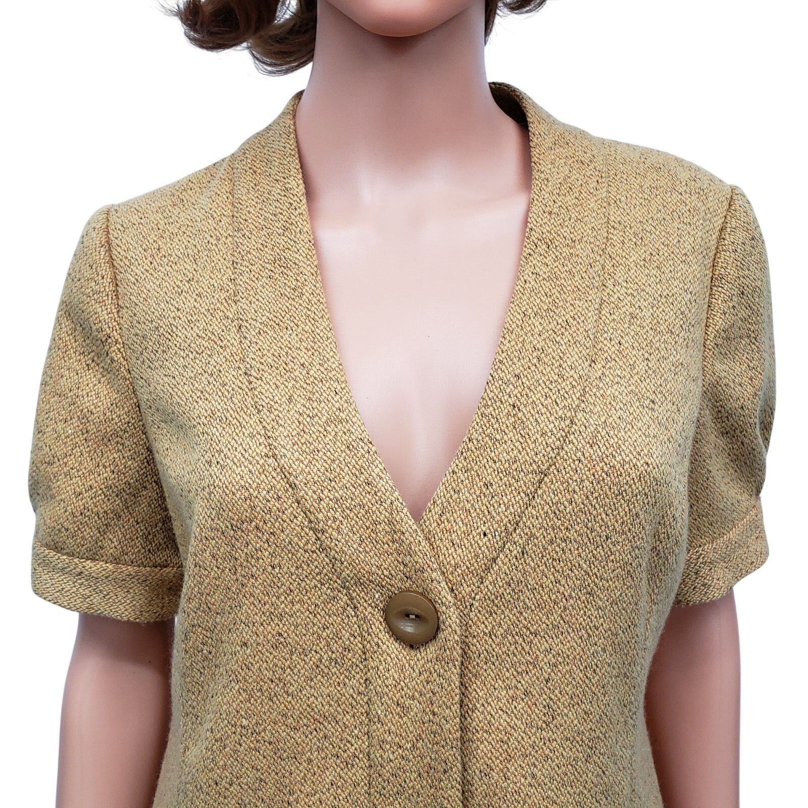 Anthropologie NWT $148 Anthropologie Tabitha Tweed Blazer Cardigan Jacket Size M / US 6-8 / IT 42-44 - 4 Thumbnail