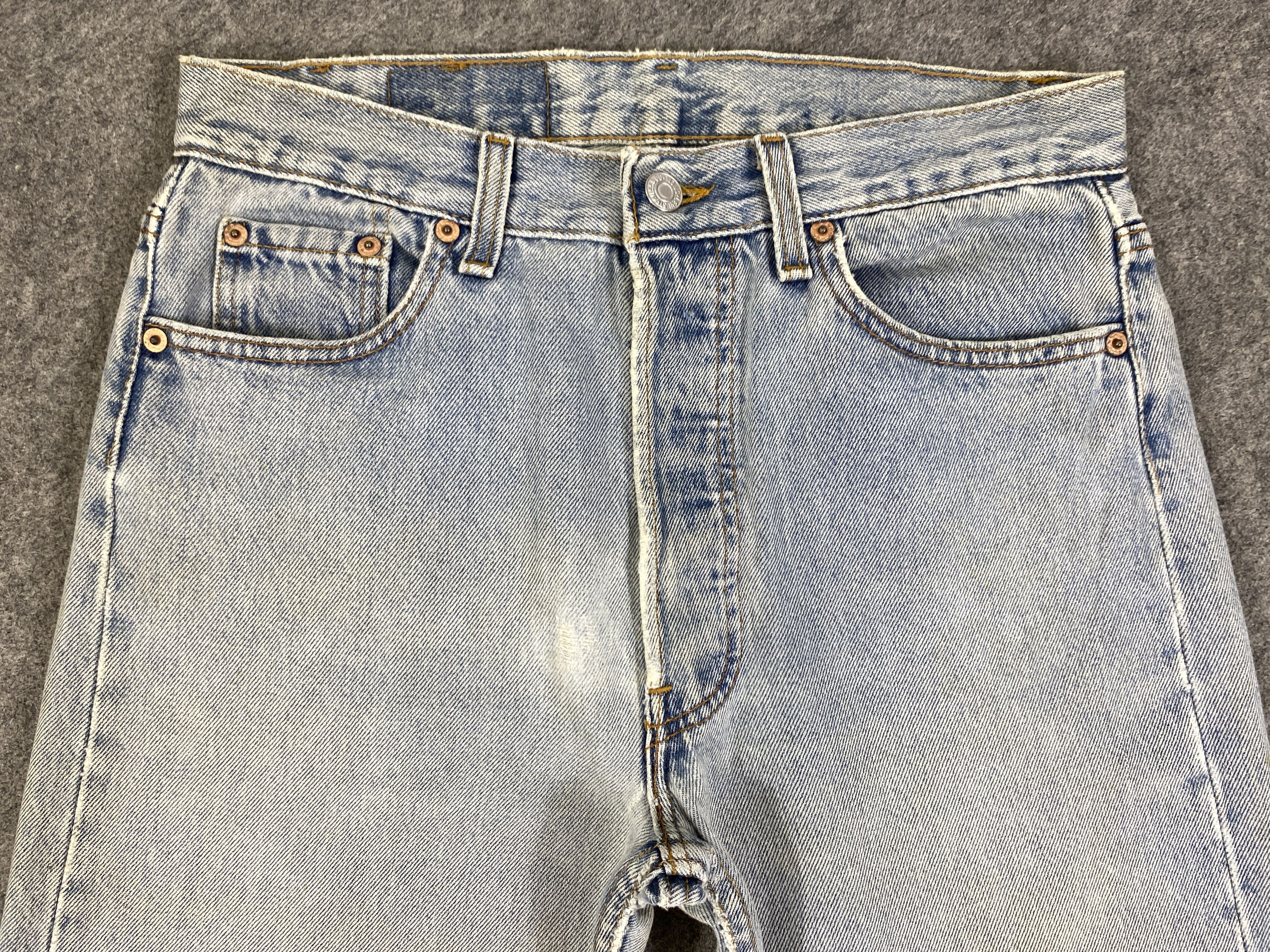 Levi's Light Blue Wash Vintage Levis 501 USA 30x27.5 - JN3170 Size US 30 / EU 46 - 3 Thumbnail