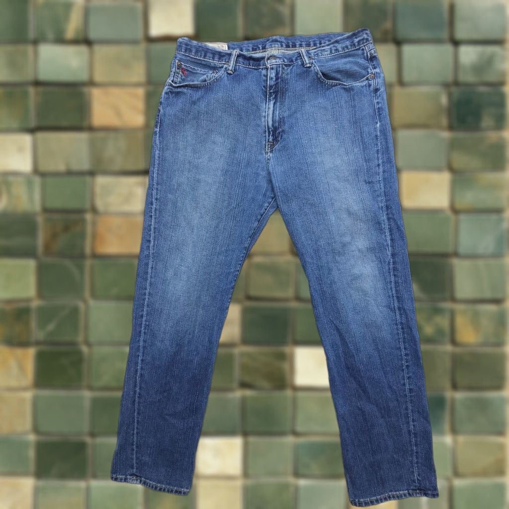 Polo Ralph Lauren Polo Ralph Lauren Jeans Cortlandt 300 Straight Leg Mens 35 x 32 Blue 100% Cotton Size US S / EU 44-46 / 1 - 1 Thumbnail