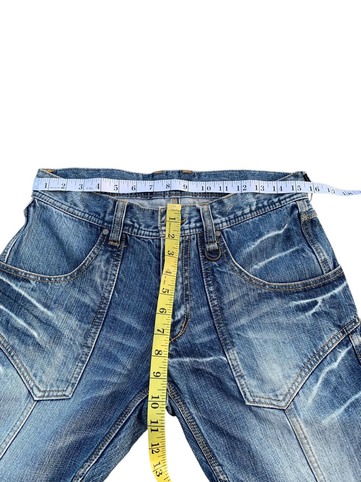 HIDEAWAYS RARE💥NICOLE CLUB HIDEWAYS HAGI JAPANESE DISTRESSED DENIM Size US 31 - 14 Thumbnail