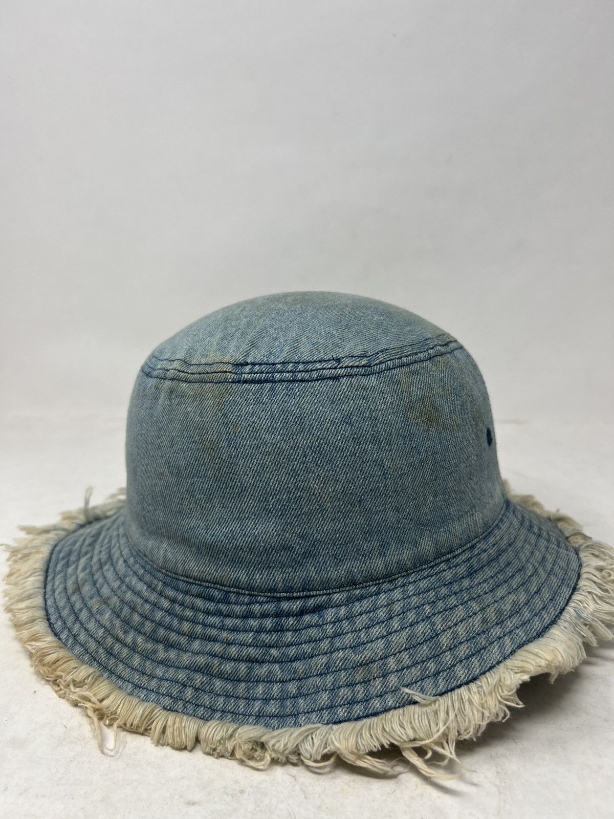 Vintage Tom & Jerry Frayed Distressed Denim Bucket Hat Cap Size ONE SIZE - 3 Thumbnail