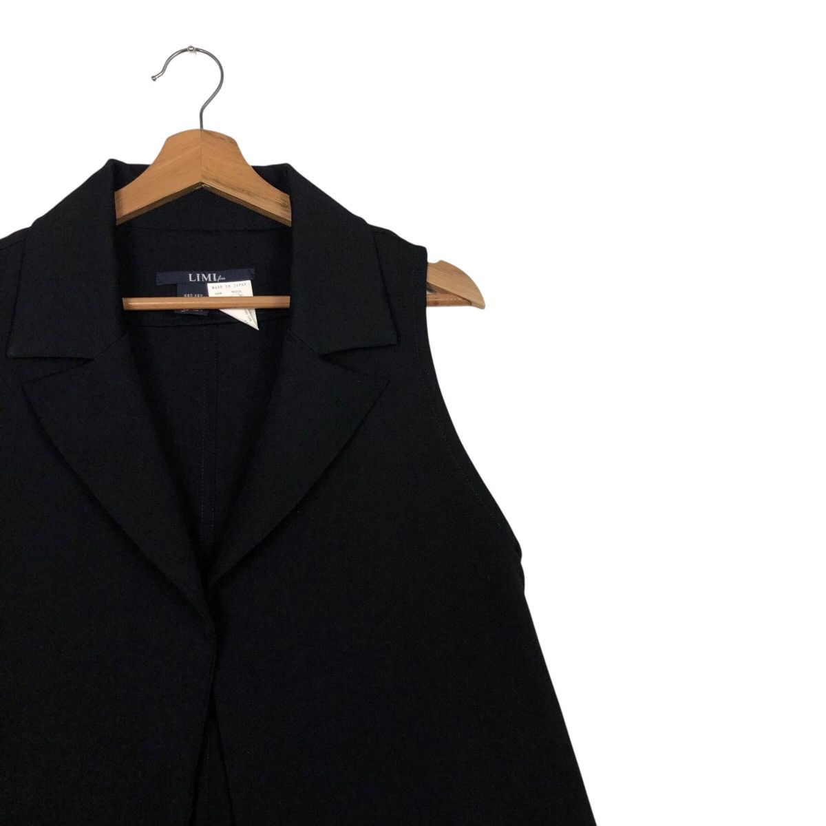 Limi Feu 📌Sleeveless Jacket Runway Rich Black No Button Limi Feu Size S / US 4 / IT 40 - 7 Thumbnail