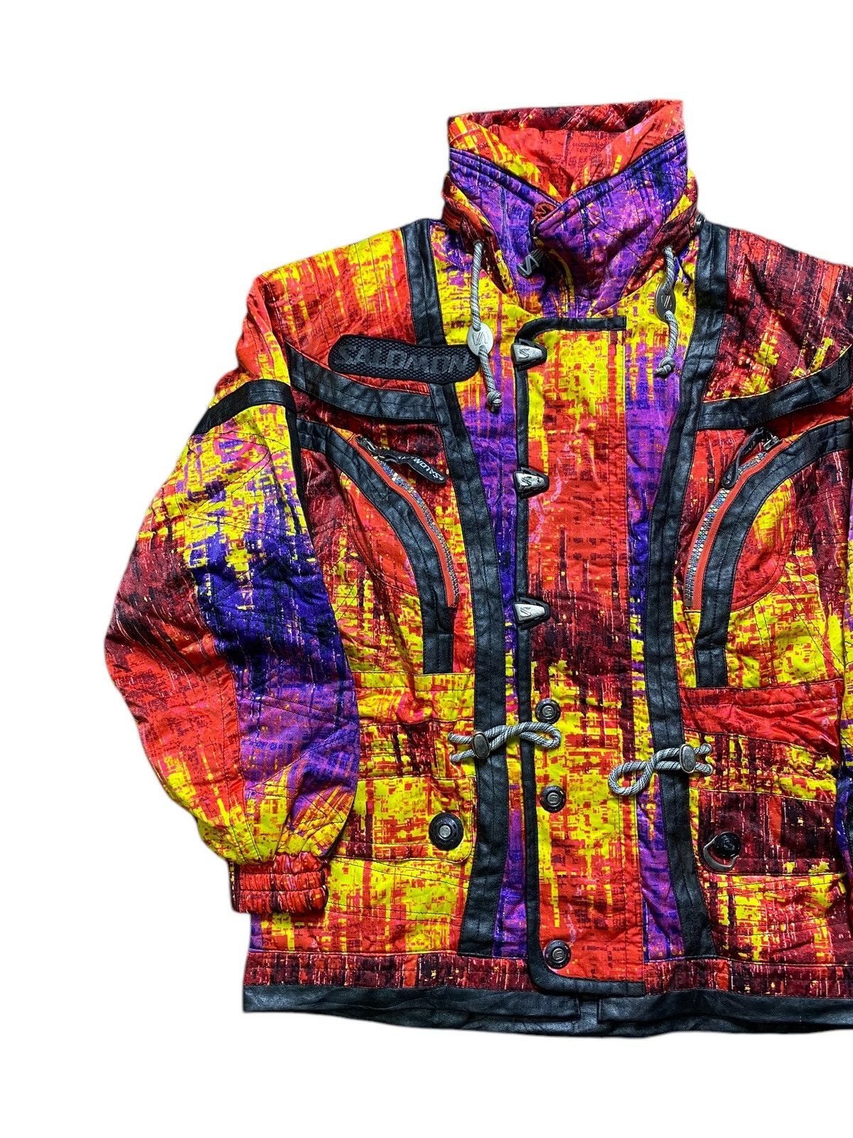 Vintage VINTAGE SOLOMON SKI JACKET COLOURFULL Size US XL / EU 56 / 4 - 4 Thumbnail