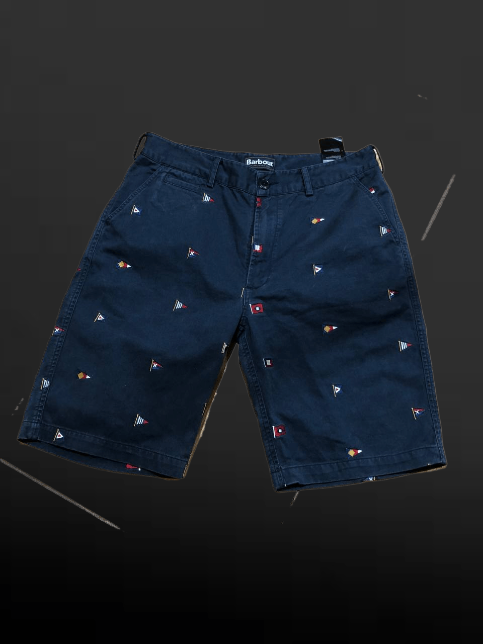 Barbour VINTAGE BARBOUR Shorts Over Print Chino SHORTS Embroidered Size US 32 / EU 48 - 1 Thumbnail