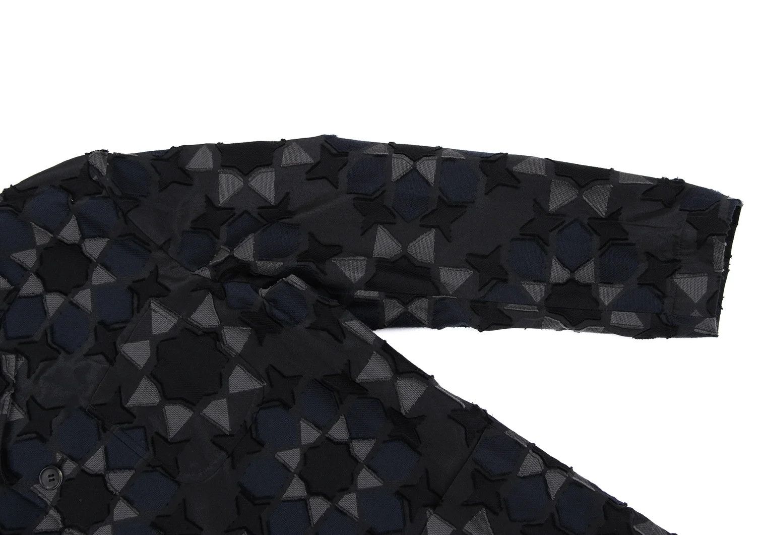 Issey Miyake Geometric Jacquard Jacket in Black and Navy Size US S / EU 44-46 / 1 - 6 Thumbnail