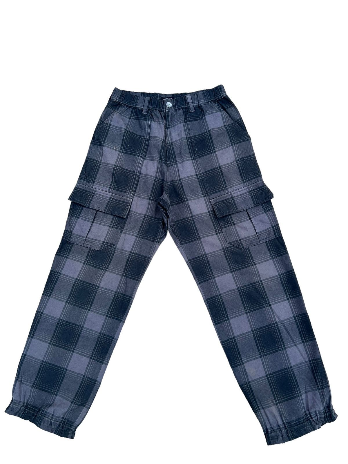 Vintage VTG MILK BOY Japan Check Cargo Trouser Pant Size US 30 / EU 46 - 1 Thumbnail
