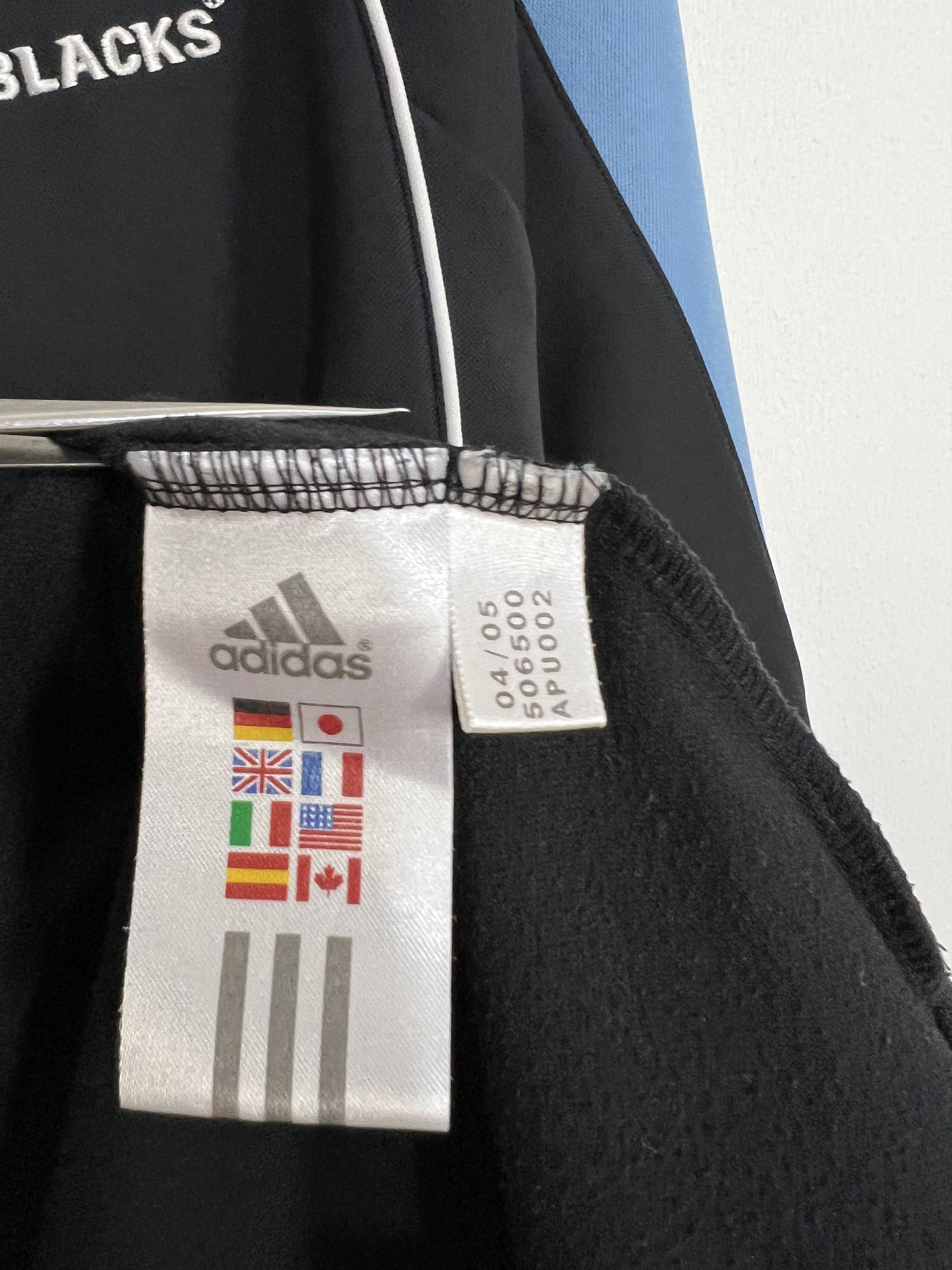 Adidas Vintage All Black New Zealand Rugby Union Train Sweatshirt Size US S / EU 44-46 / 1 - 7 Thumbnail