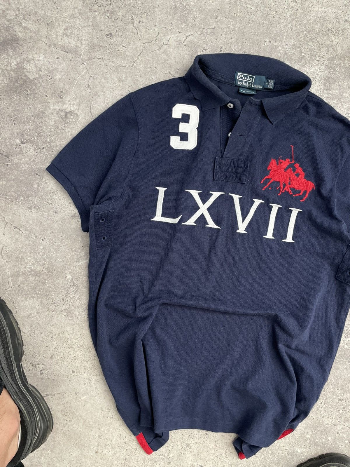 Polo Ralph Lauren × Ralph Lauren × Vintage Vintage Polo Ralph Lauren polo Chief Keef LXVII big logo Size US L / EU 52-54 / 3 - 2 Thumbnail