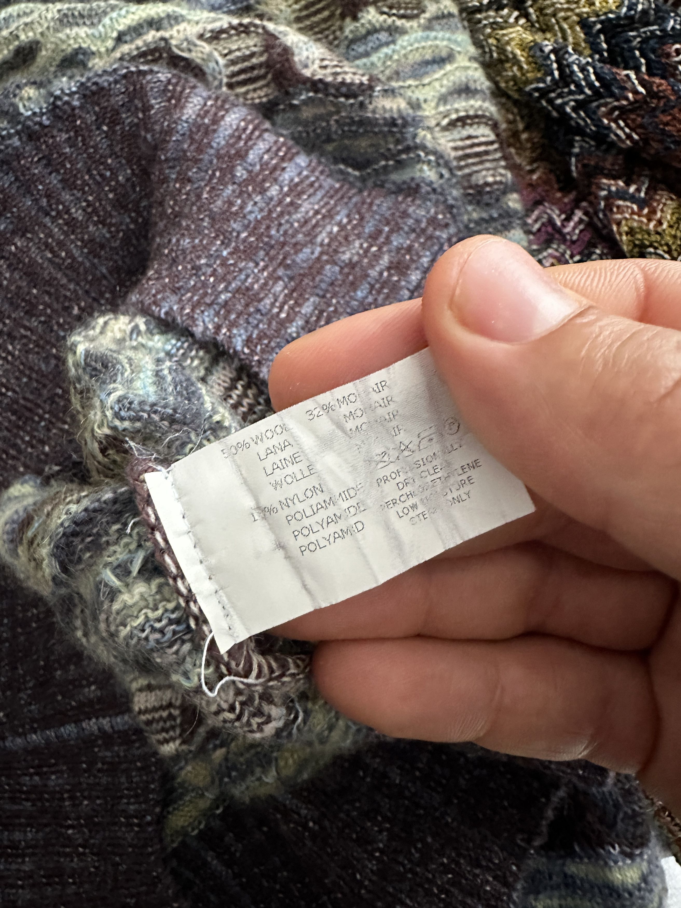 Missoni Missoni Uomo Textured Multi Knit Sweater Mohair Size 54 Size US L / EU 52-54 / 3 - 14 Thumbnail