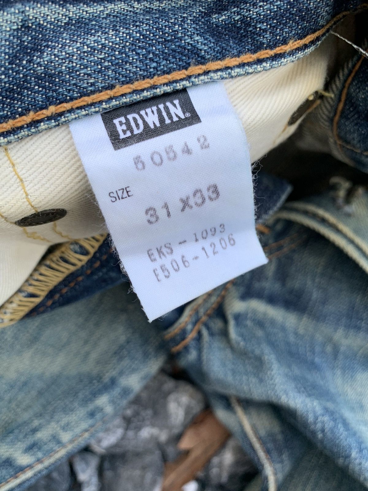 Kapital VINTAGE EDWIN 505XX SELVEDGE RUSTY MUDWASH DISTRESSED DENIM Size US 29 - 21 Thumbnail