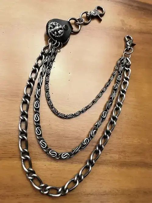 Jewelry Skulls Head Triple Layers Key Chains Size ONE SIZE - 3 Thumbnail