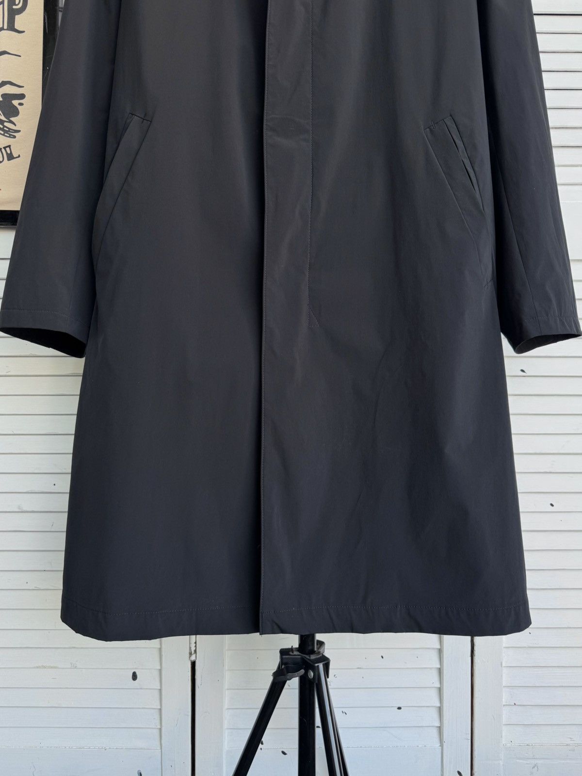 TONI GARD Vintage TONI GARD Minimalist Navy Technical Car Coat German Size US L / EU 52-54 / 3 - 6 Thumbnail