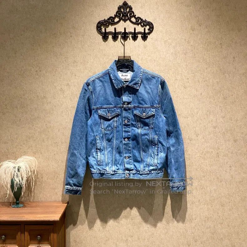 Acne Studios Acne Studios Washed Blue Denim Jacket Size US M / EU 48-50 / 2 - 1 Thumbnail