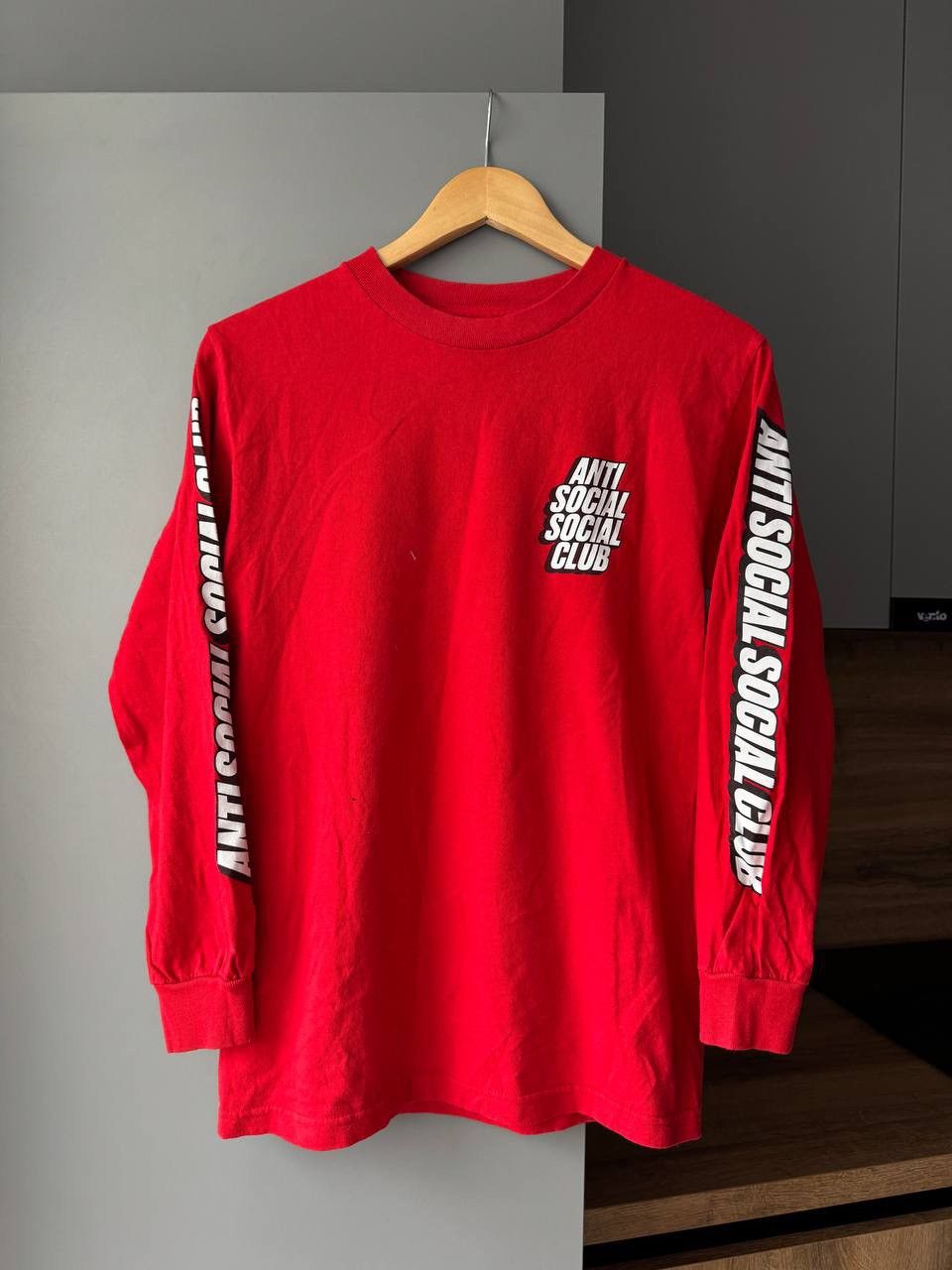 Anti Social Social Club Anti Social Social Club Block Me Red Long Sleeve Tee ASSC Size US S / EU 44-46 / 1 - 2 Thumbnail