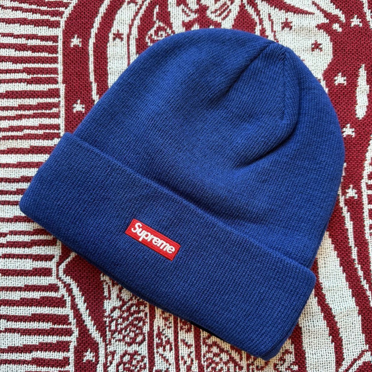 New Era × Supreme FW17 Supreme x New Era S logo Beanie Royal Blue Box Logo Size ONE SIZE - 3 Thumbnail