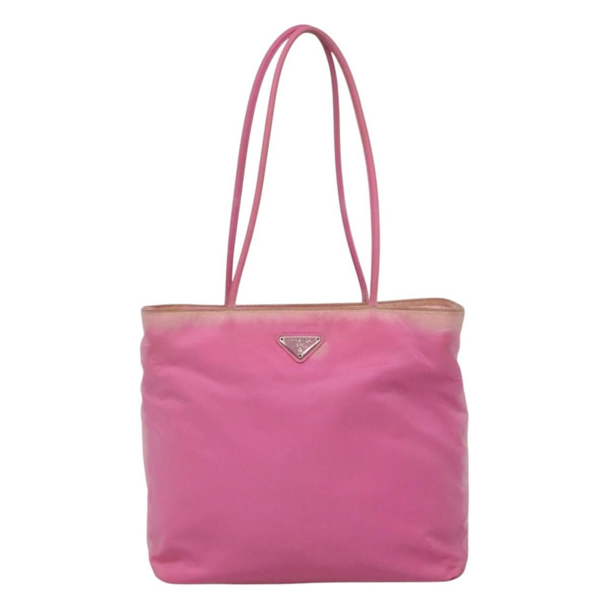 Prada PRADA Tote Bag Nylon Pink Silver Size ONE SIZE - 2 Thumbnail