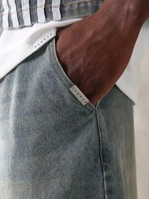Other Tamaki x Shii Washed Y2k Shorts Jorts Drawstring Denim Size US 32 / EU 48 - 5 Thumbnail