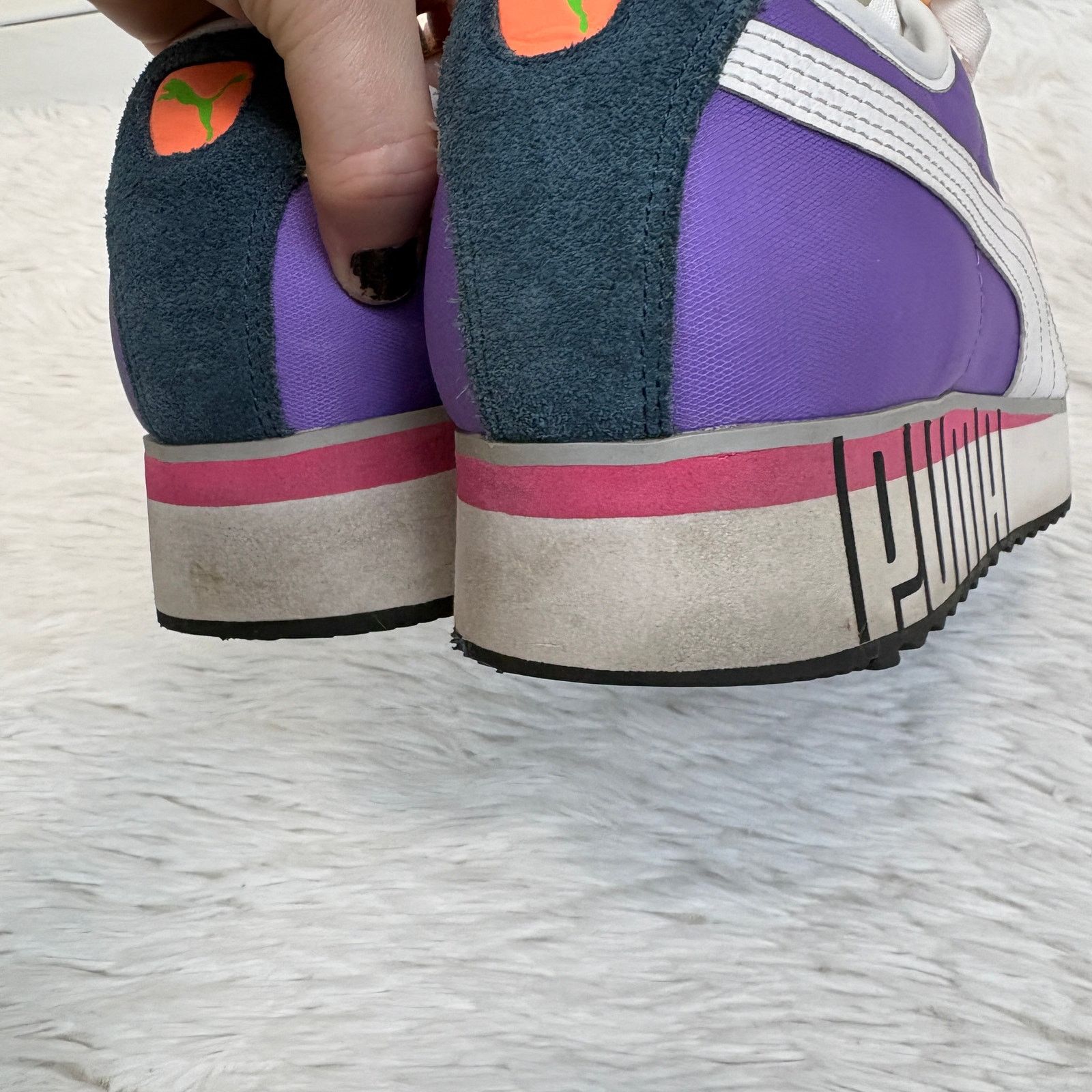 Puma Puma Roma Amor Logo Platform Sneaker Luminous Purple 10 Size US 10 / IT 40 - 8 Thumbnail