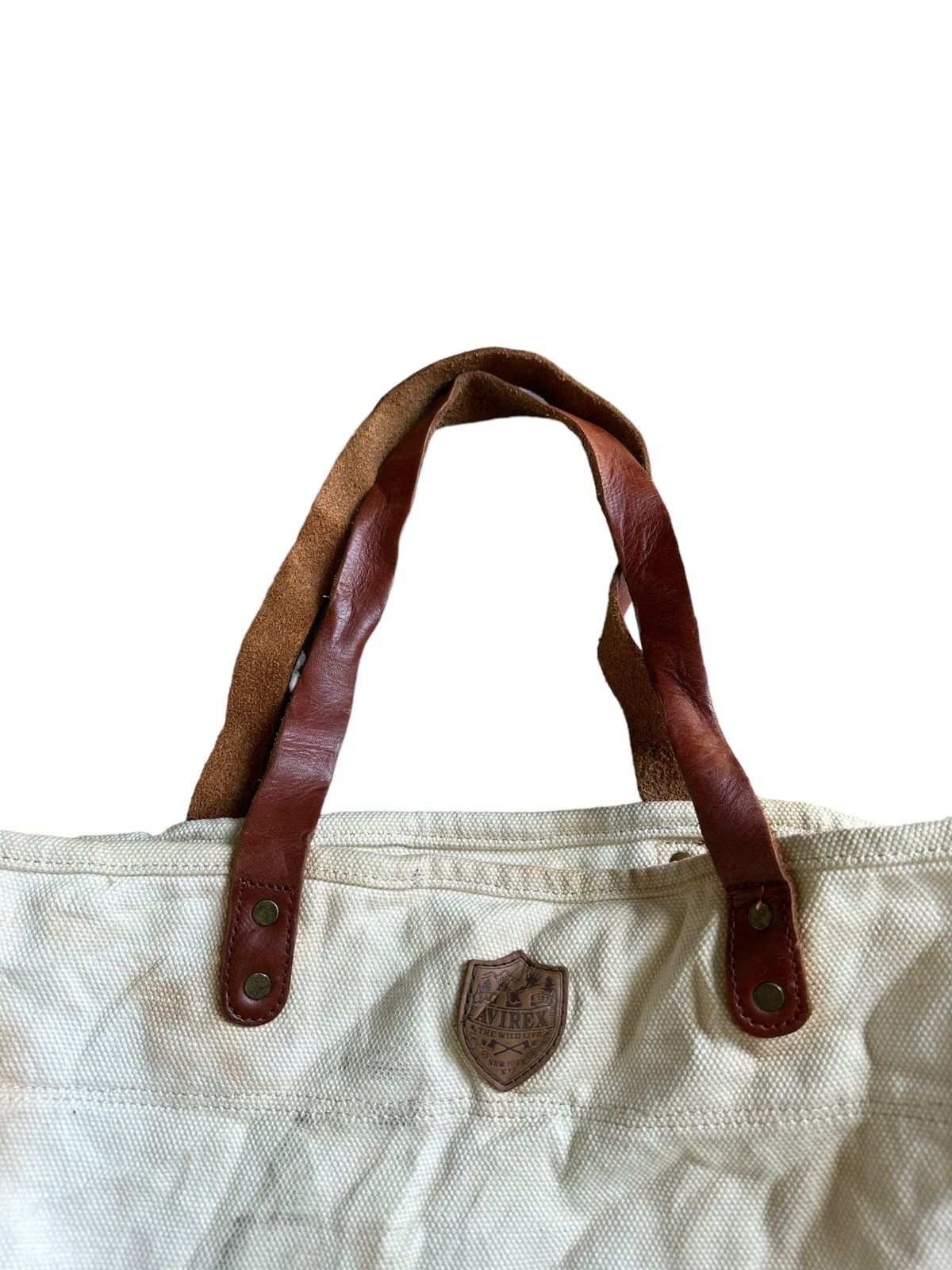 Avirex Avirex canvas leather hand tote bag Size ONE SIZE - 3 Thumbnail